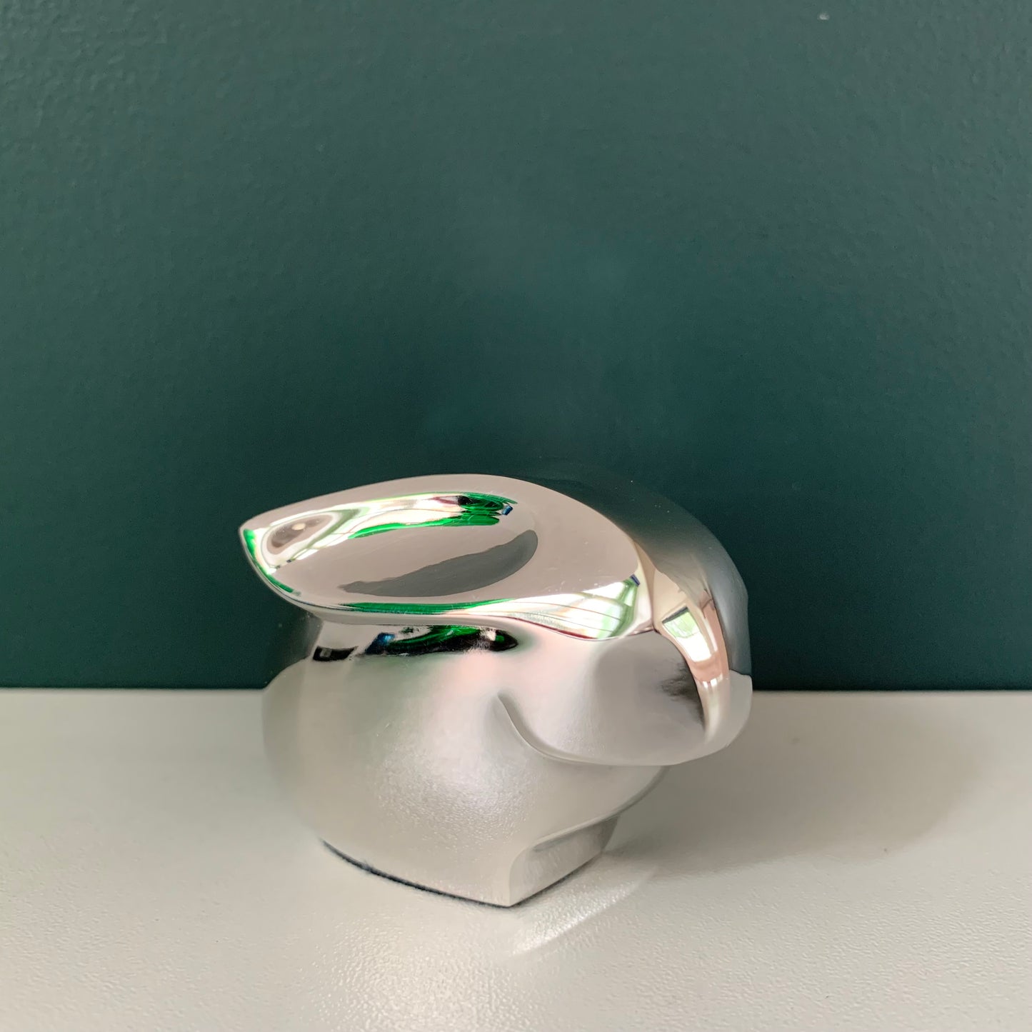 Boxed Dansk Designs Silver Bunny Rabbit Paperweight Danish Swedish Gifts Office Work Job Presents