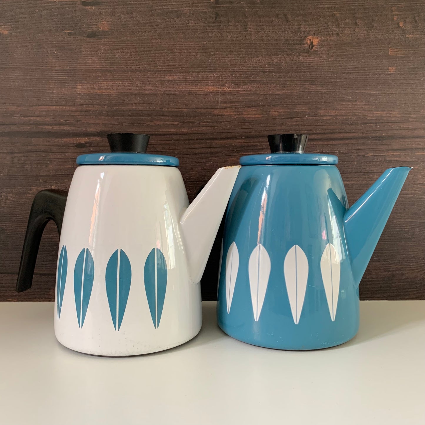 Cathrine Holm Blue Lotus Tea Coffee Pot 1960s Norwegian Scandinavian Scandi Style Design