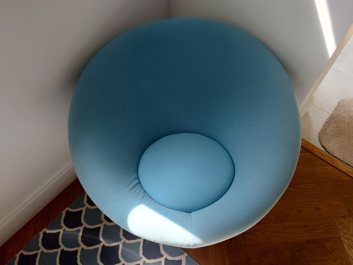 Vintage Pierre Paulin for Artifort Blue Mushroom Chair