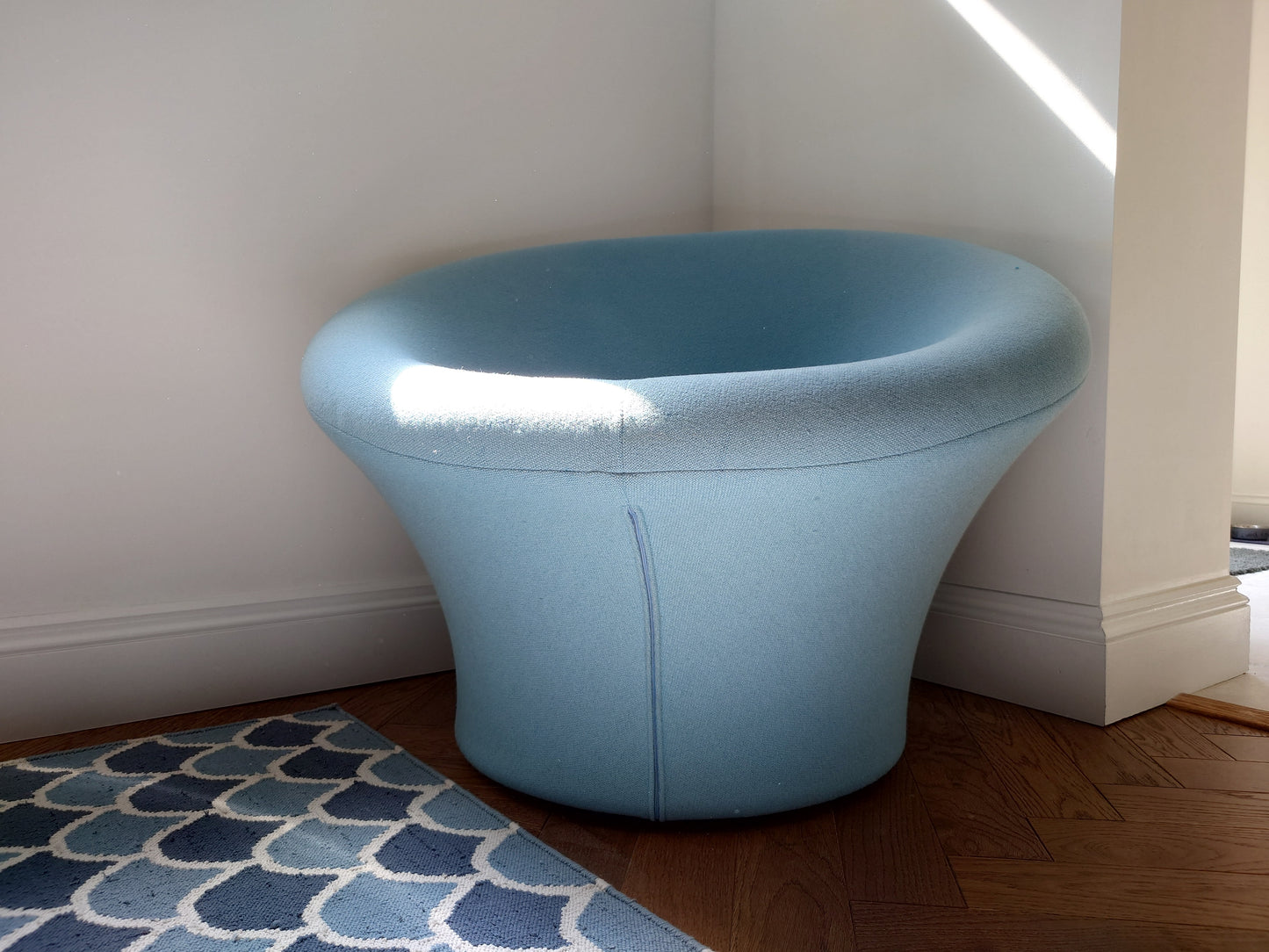 Vintage Pierre Paulin for Artifort Blue Mushroom Chair