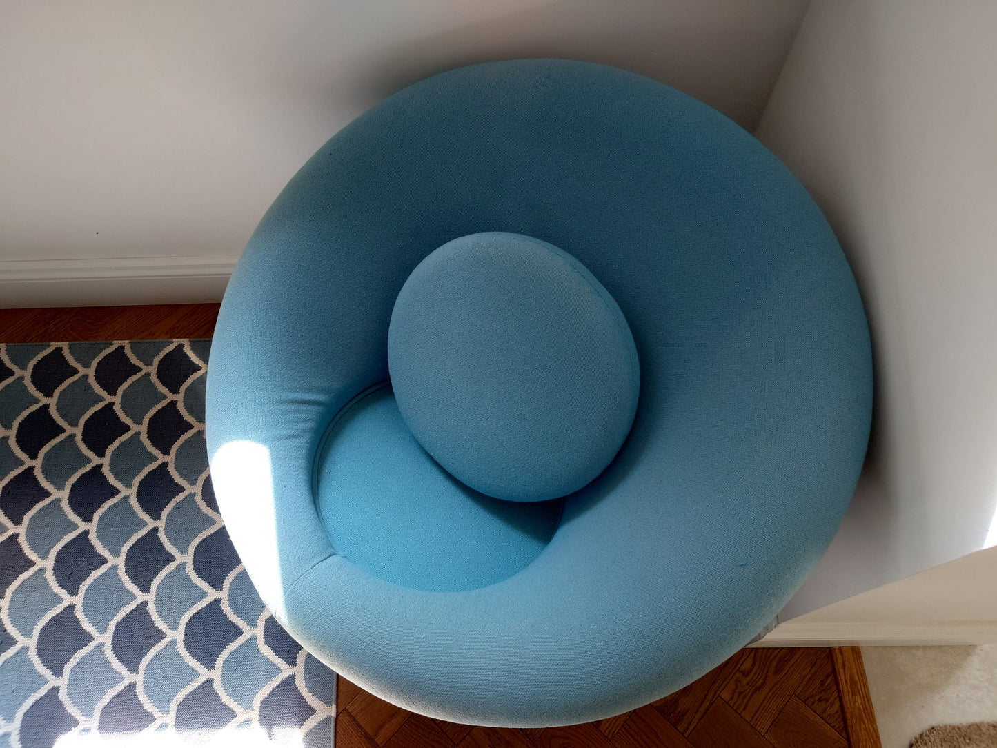 Vintage Pierre Paulin for Artifort Blue Mushroom Chair