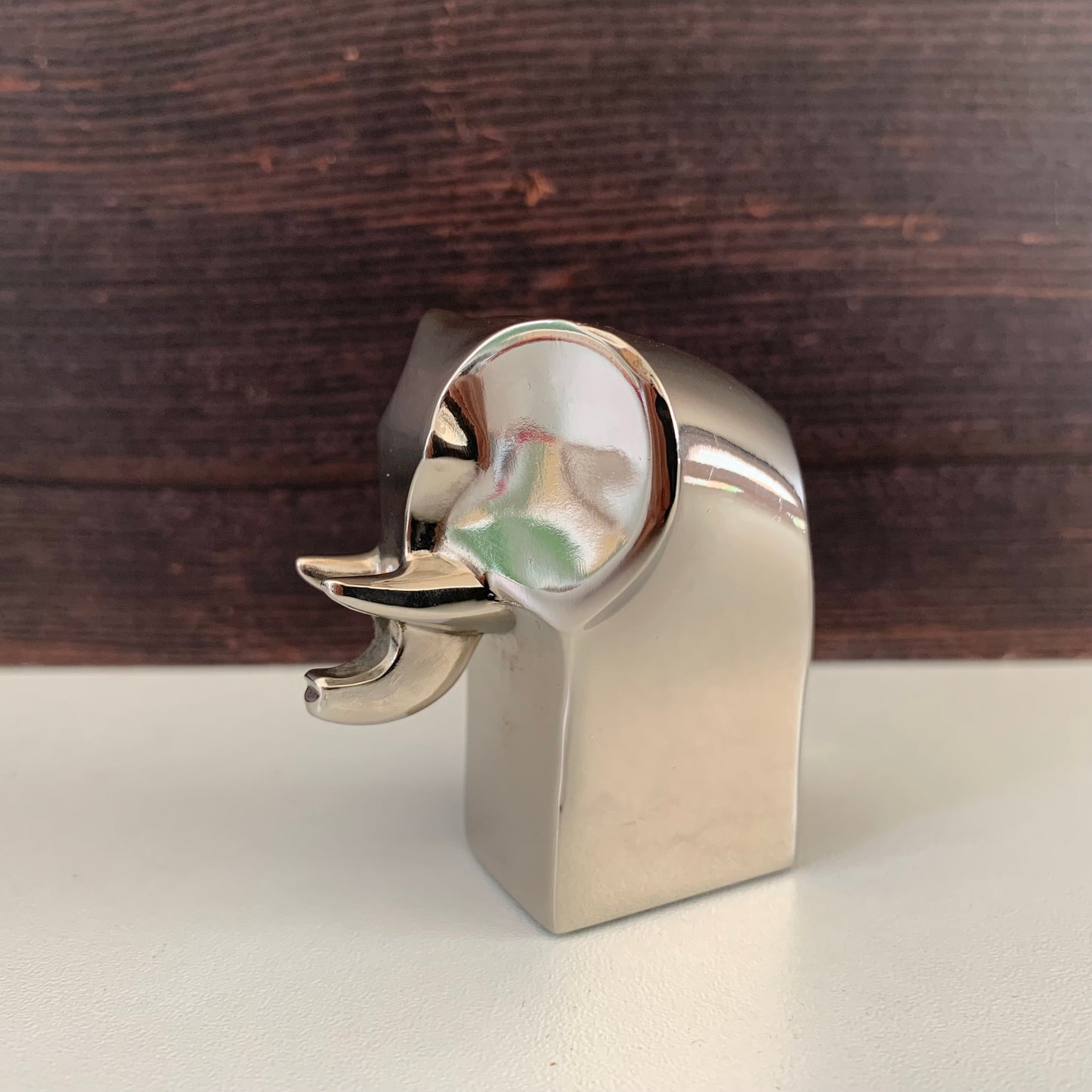 Boxed Dansk Designs Silver Elephant Paperweight Danish Swedish Vintage Home Office Gifts Presents