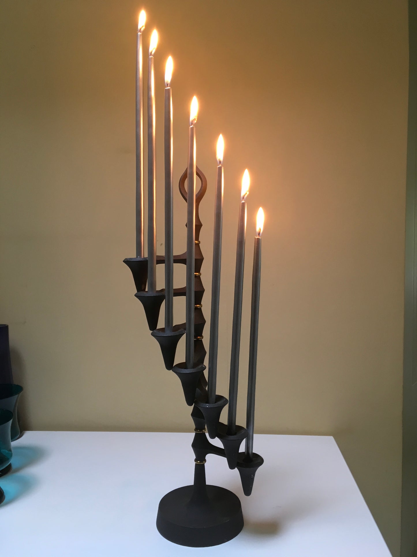 Dansk Designs Quistgaard Iron Candle Tree Candelabra Danish Modern Brutalist