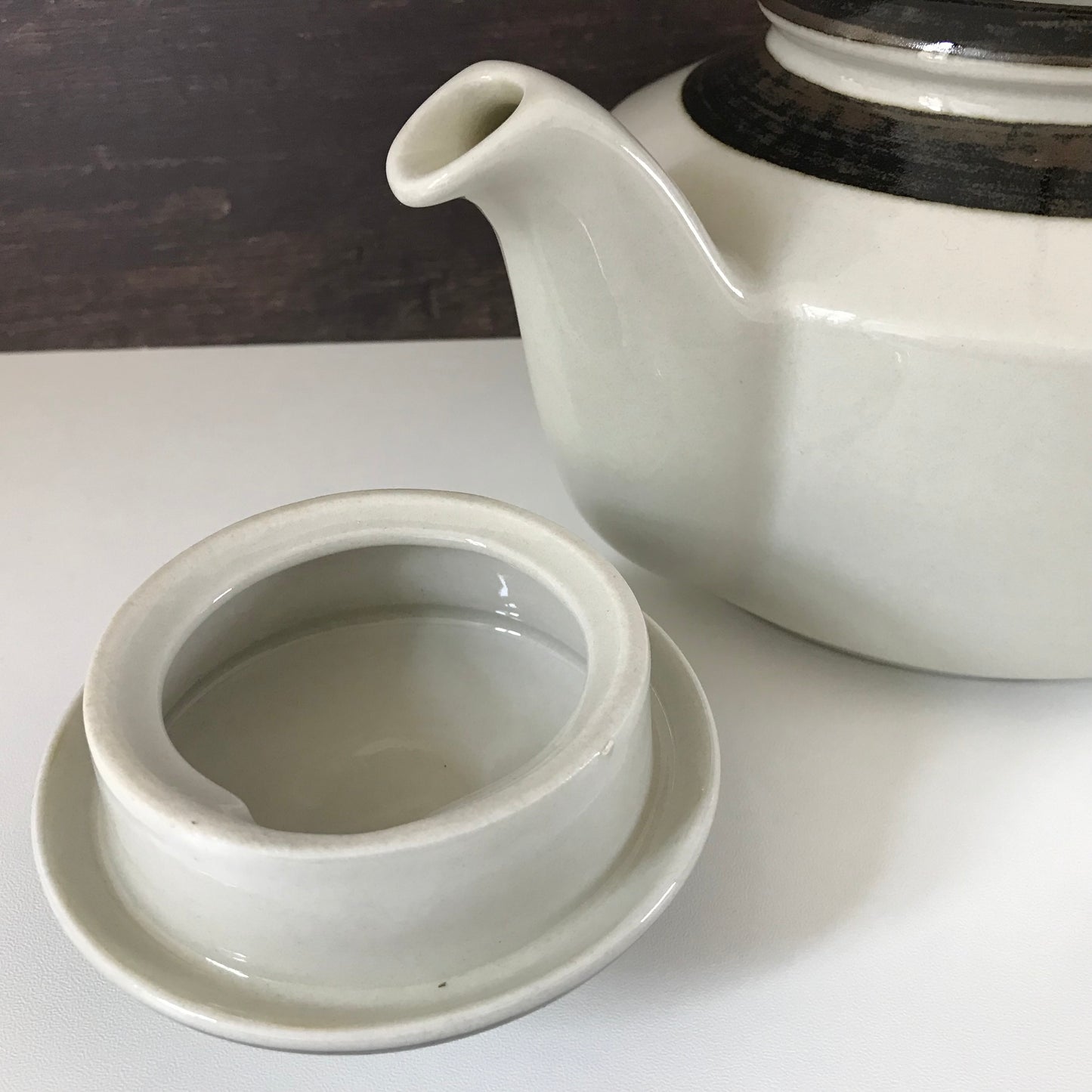 Vintage Arabia Finland Karelia Ceramic Teapot Creamer 1970s Mid Century Pottery