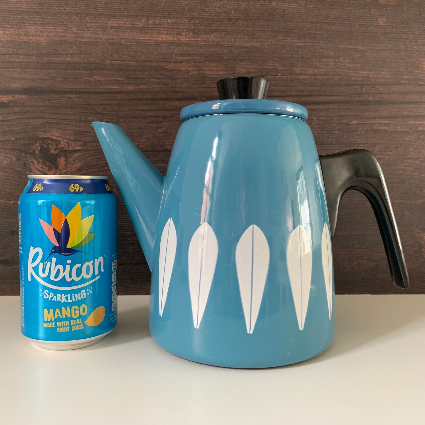Cathrine Holm Blue Lotus Tea Coffee Pot 1960s Norwegian Scandinavian Scandi Style Design