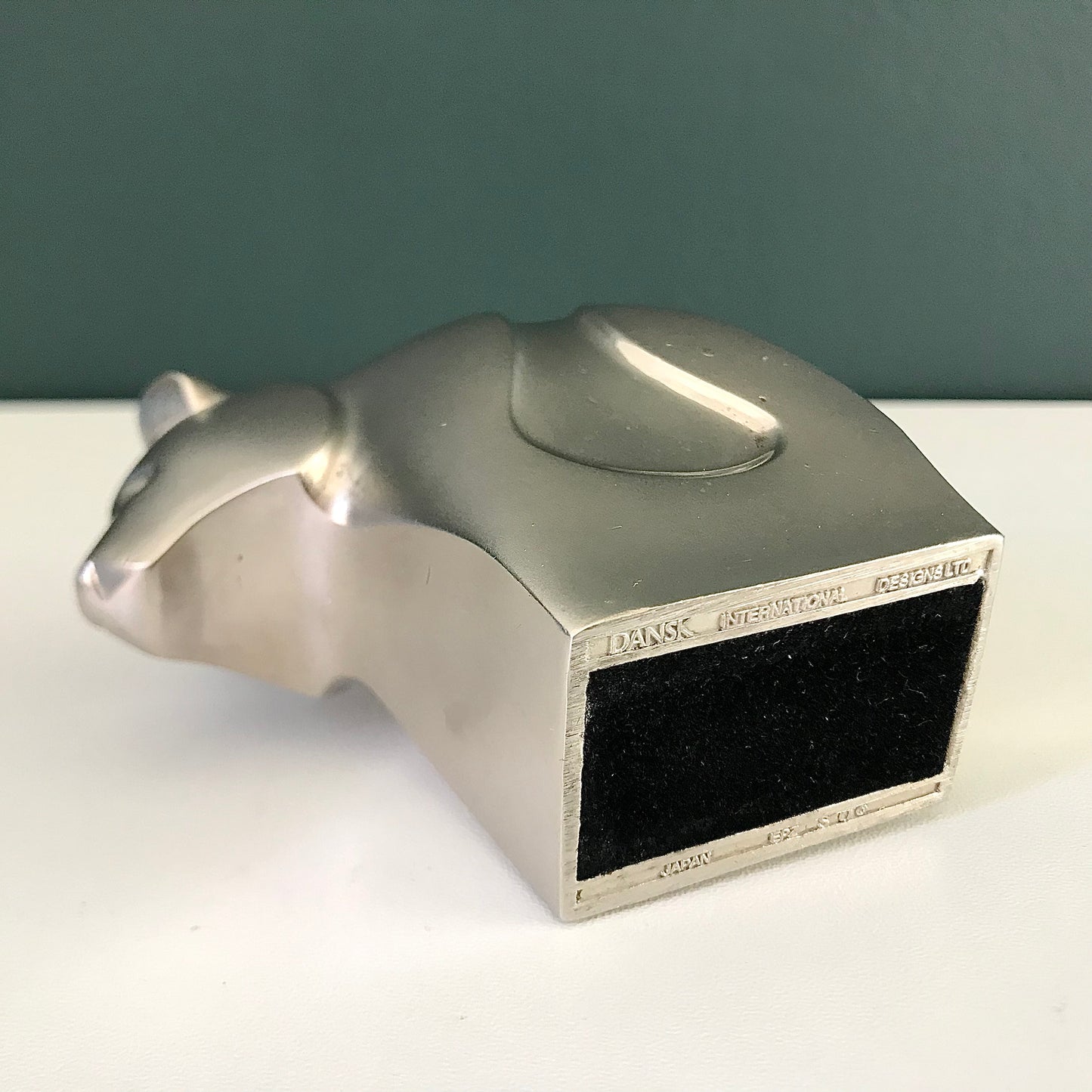 Dansk Designs Boxed Silver Panda Bear Paperweight Vintage Danish Animal Lovers Gifts Present