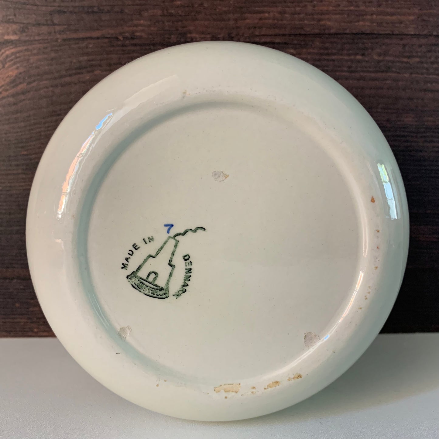 Vintage Knabstrup Danish Teak Lidded Ceramic Herring Dish Scandinavian Pottery
