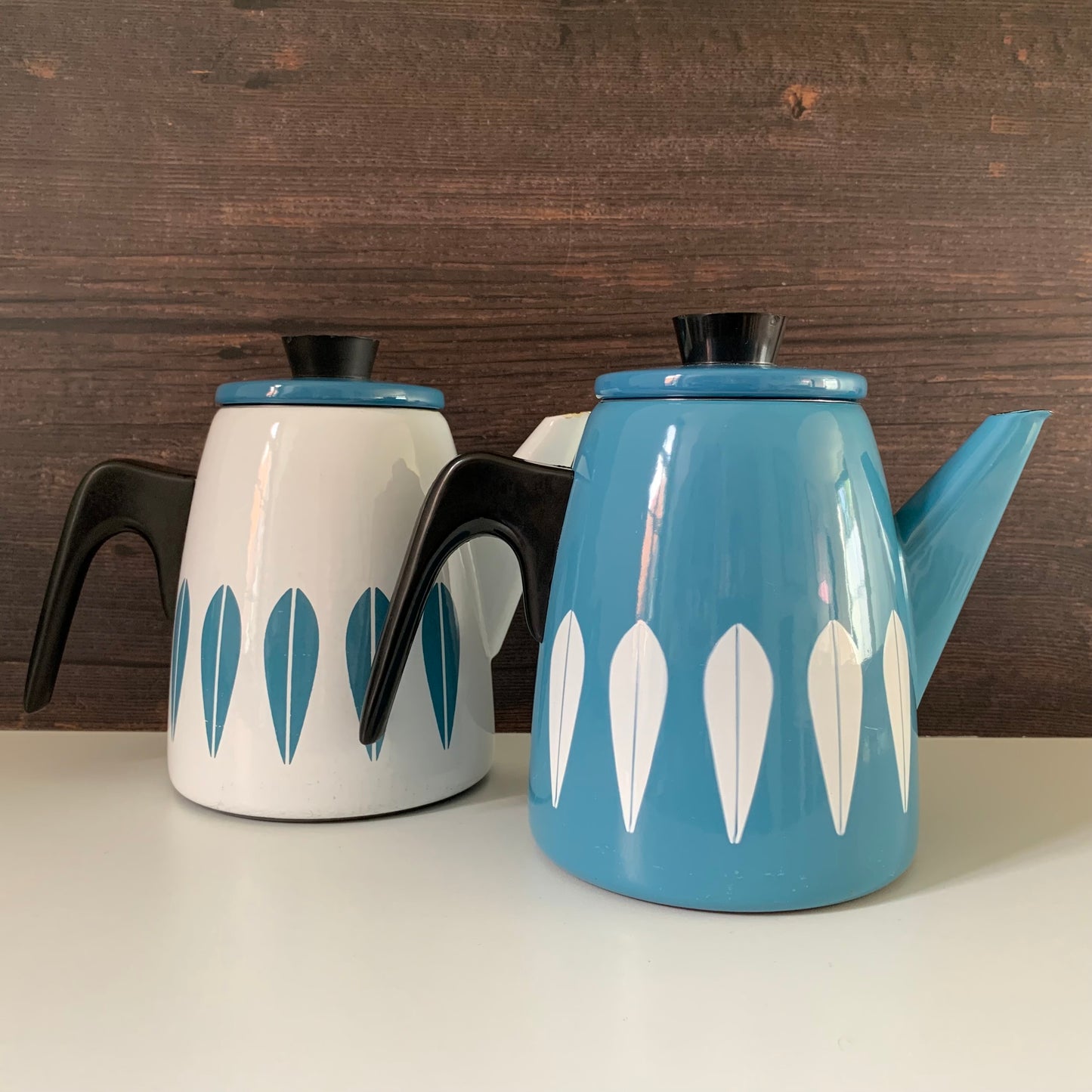 Cathrine Holm Blue Lotus Tea Coffee Pot 1960s Norwegian Scandinavian Scandi Style Design