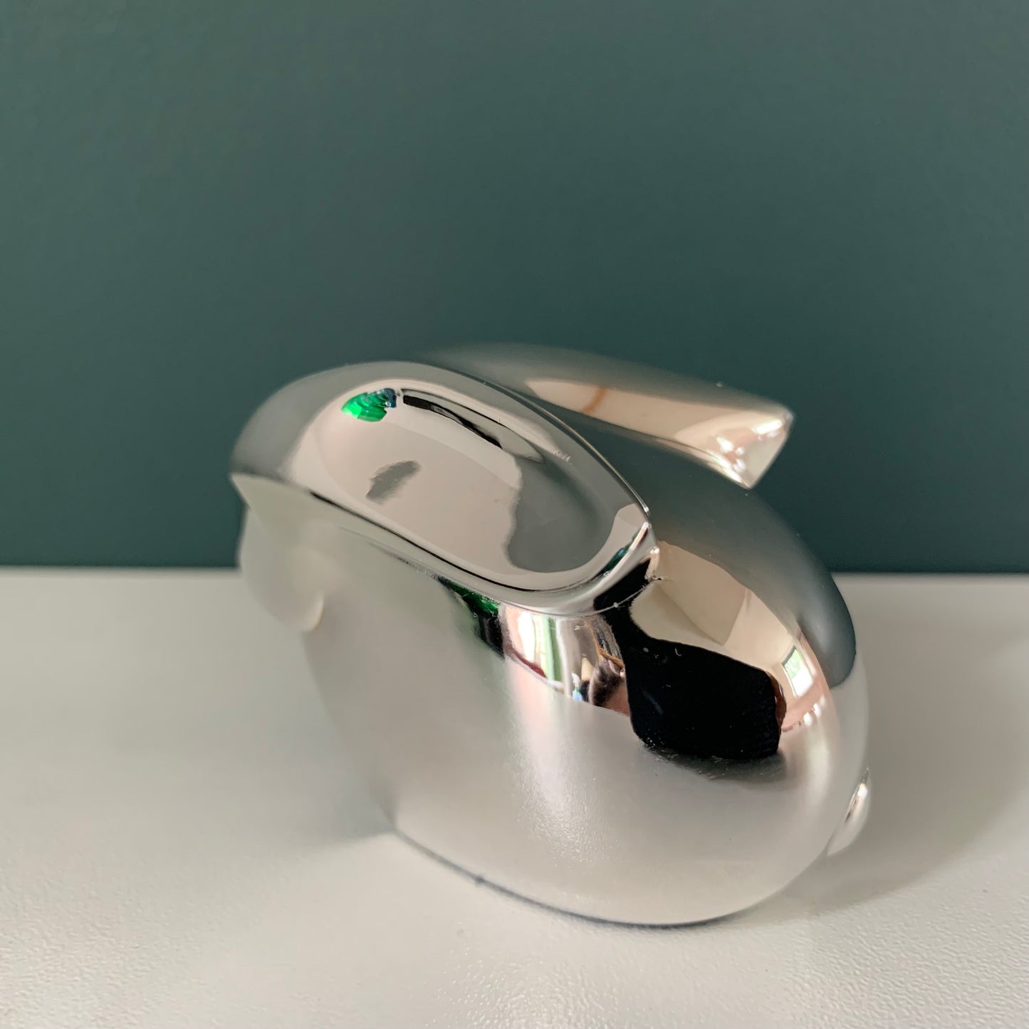 Boxed Dansk Designs Silver Bunny Rabbit Paperweight Danish Swedish Gifts Office Work Job Presents