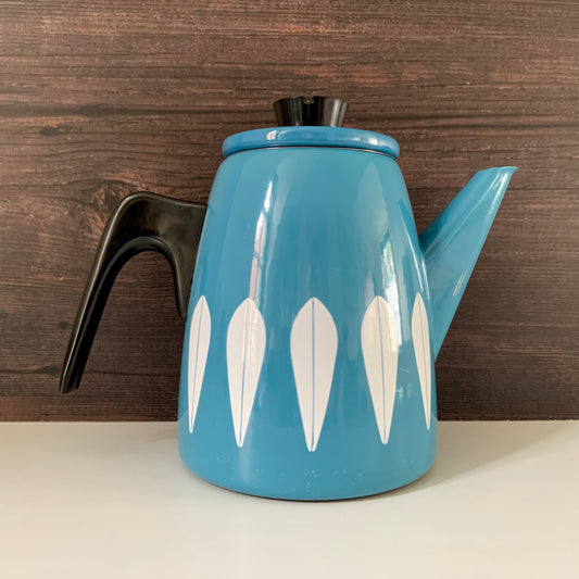 Cathrine Holm Blue Lotus Tea Coffee Pot 1960s Norwegian Scandinavian Scandi Style Design
