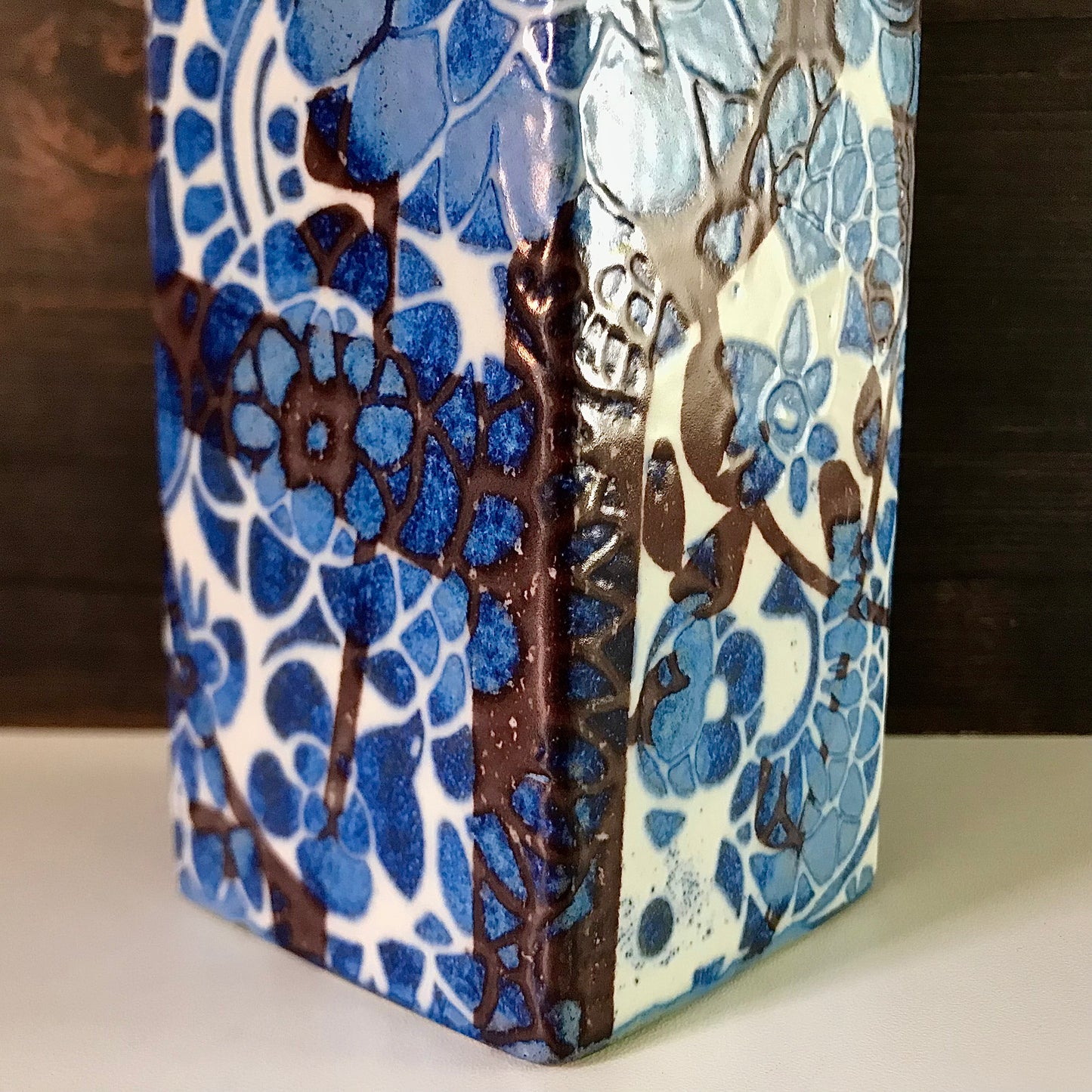 Royal Copenhagen Baca Blue Bud Vase Danish 1960s Ceramic Scandinavian Pottery