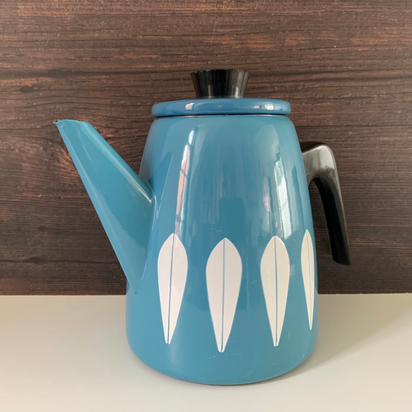 Cathrine Holm Blue Lotus Tea Coffee Pot 1960s Norwegian Scandinavian Scandi Style Design