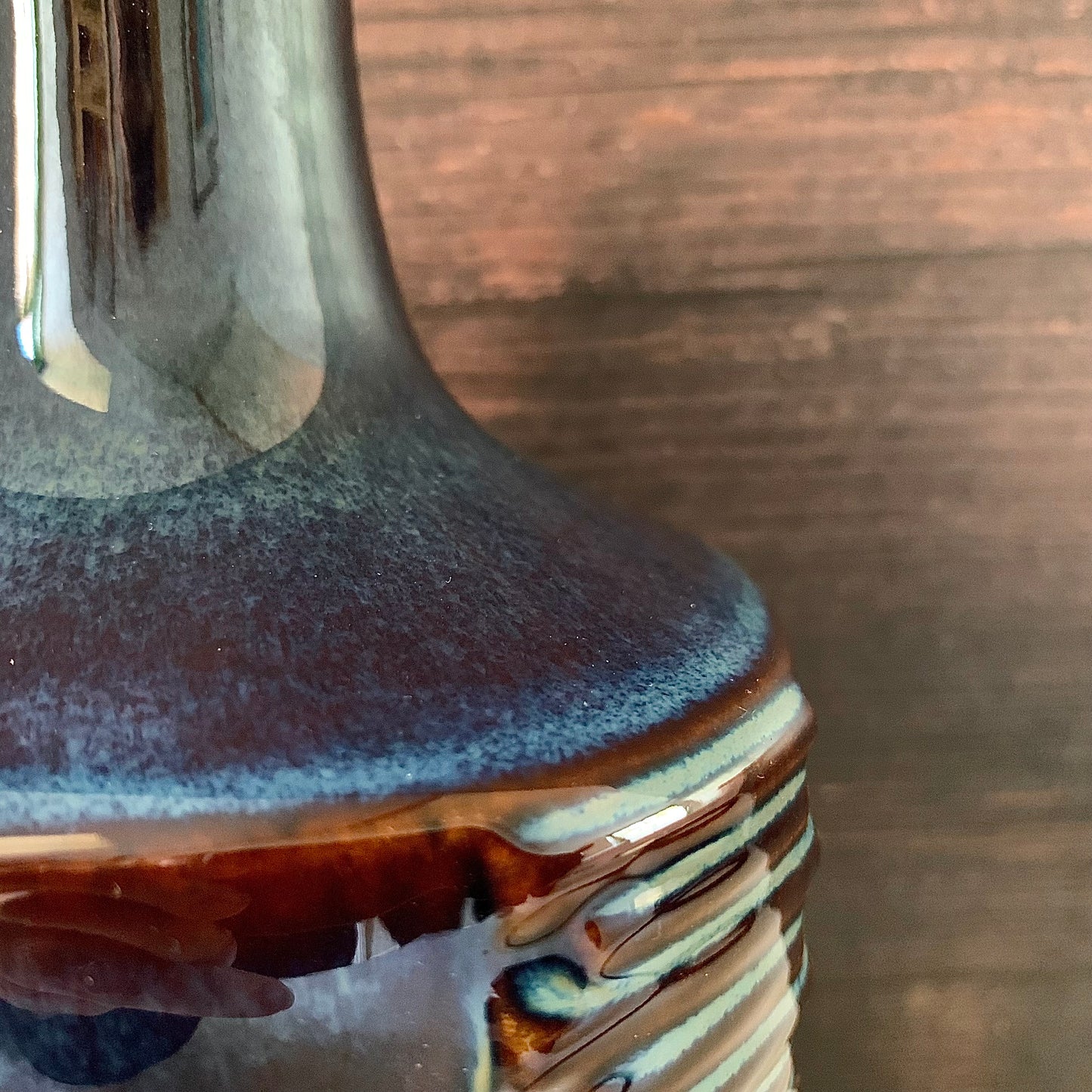 Soholm Pottery Stentoj Blue Danish Table Lamp 1960s Retro Scandinavian Light 1025