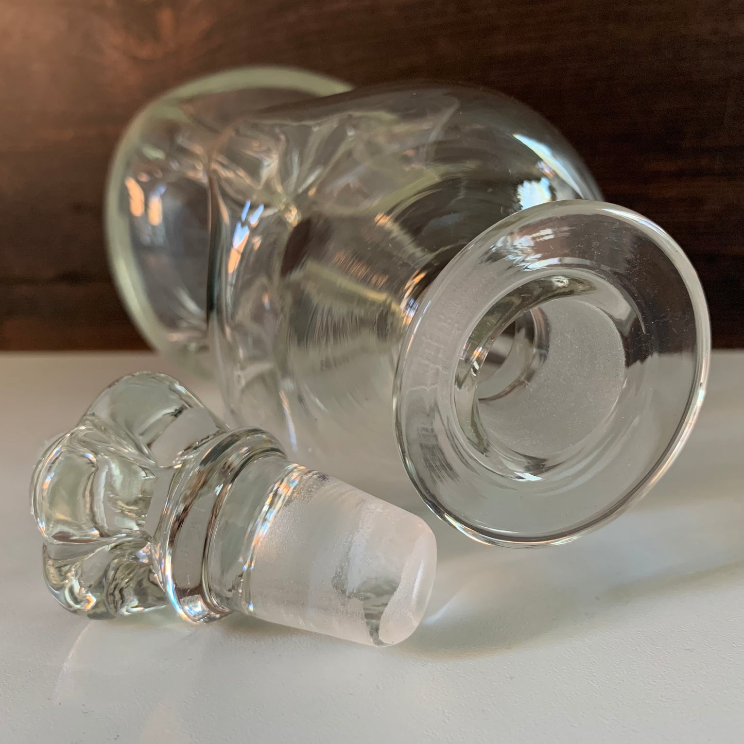 Vintage Holmegaard Danish Kluk ‘King’ Glass Decanter Glug Bottle Carafe Gifts