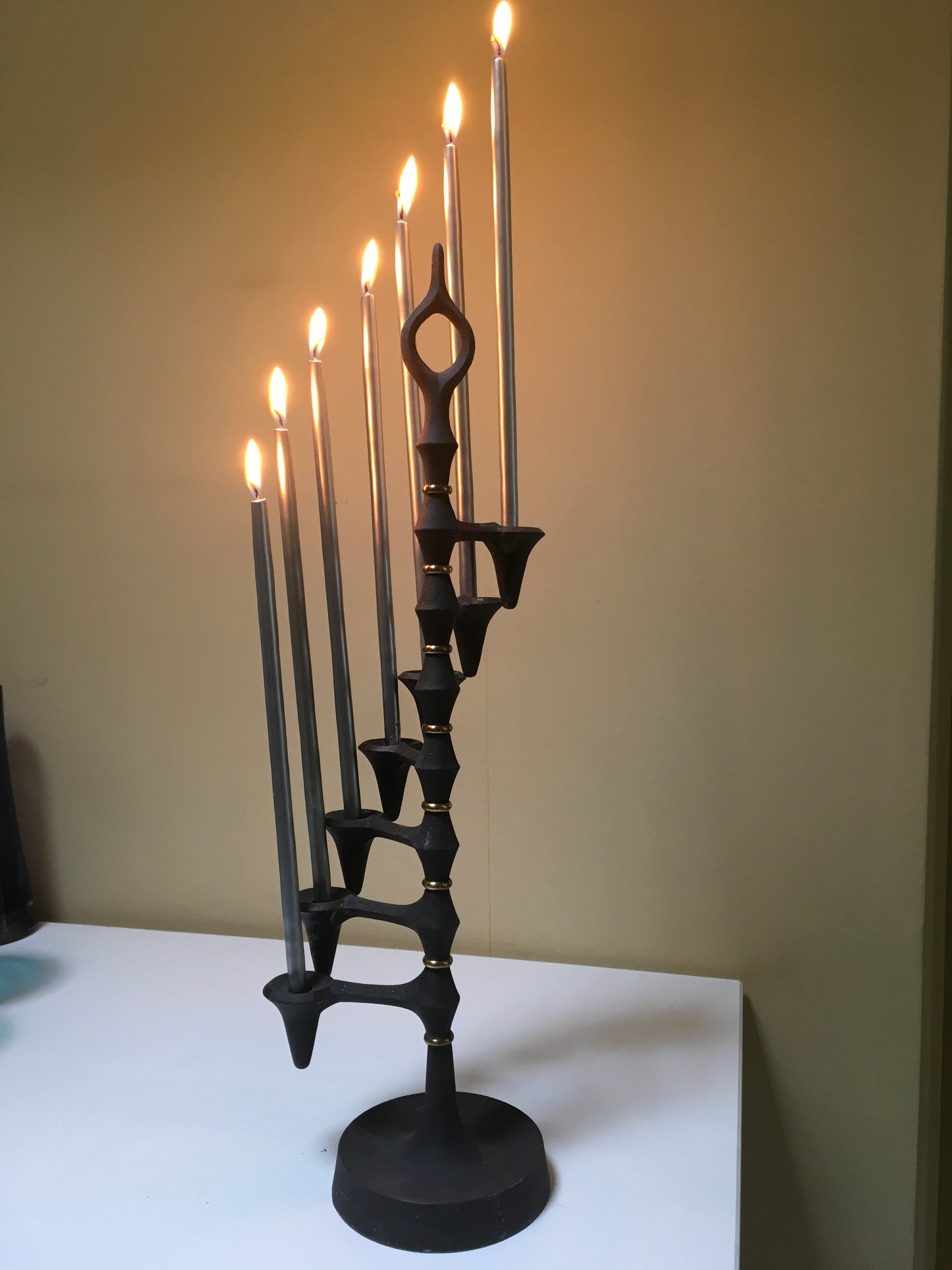 Dansk Designs Quistgaard Iron Candle Tree Candelabra Danish Modern Brutalist