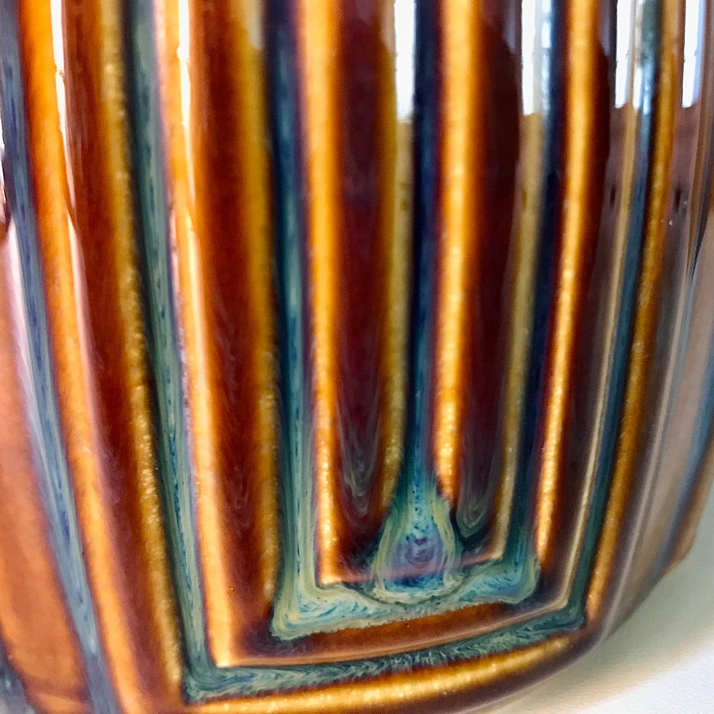 Soholm Amber Purple Danish Table Lamp 1960s Retro Scandinavian 1039