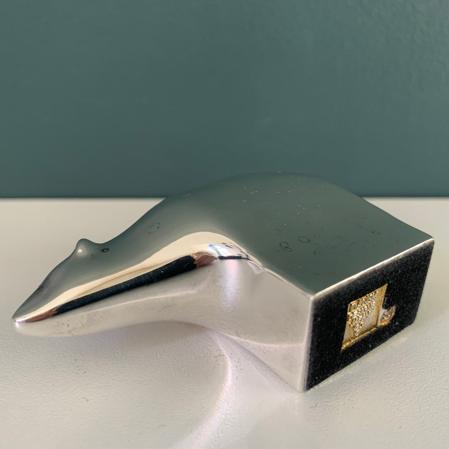 Dansk Designs Silver Polar Bear Paperweight Danish Swedish Office Presents