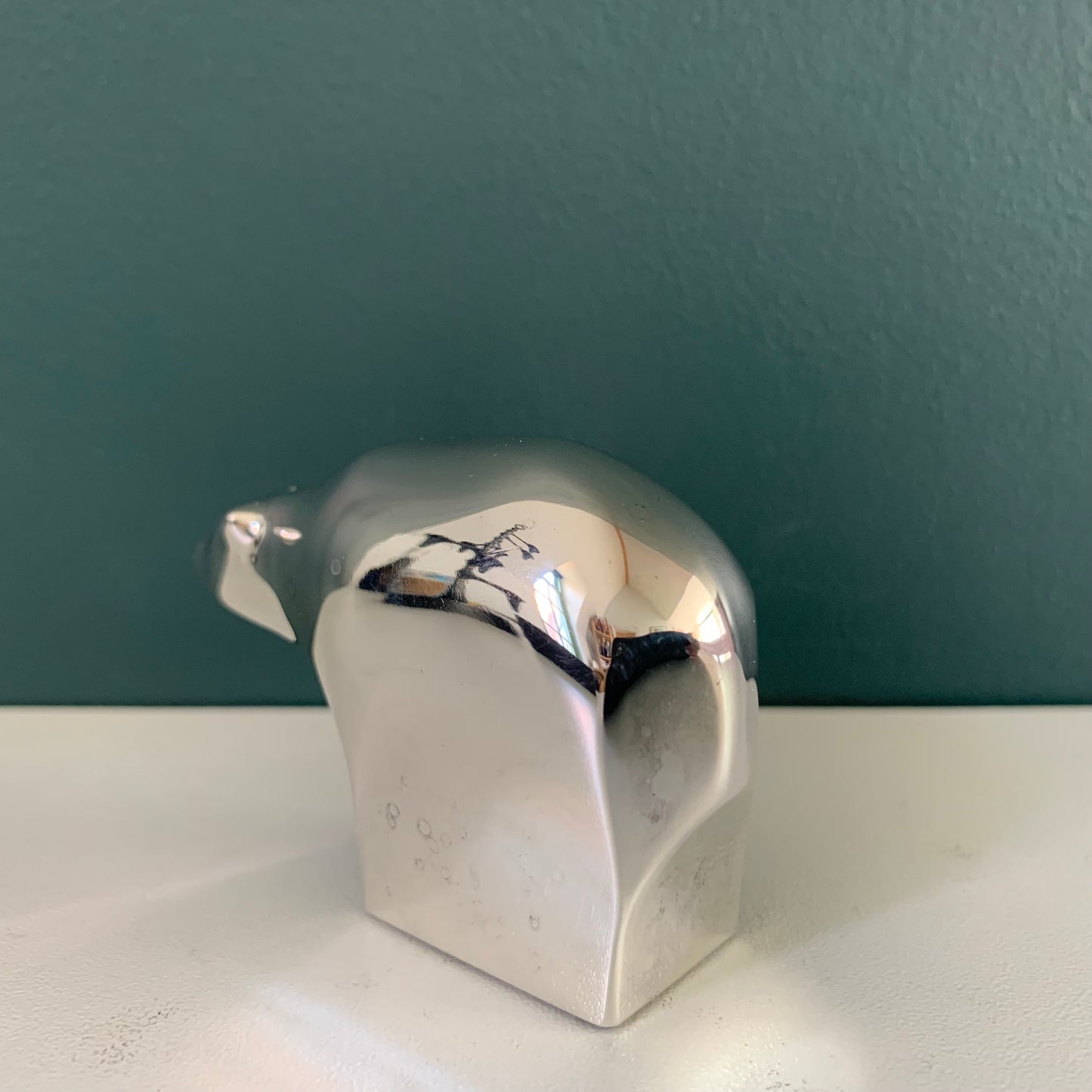 Dansk Designs Silver Polar Bear Paperweight Danish Swedish Office Presents