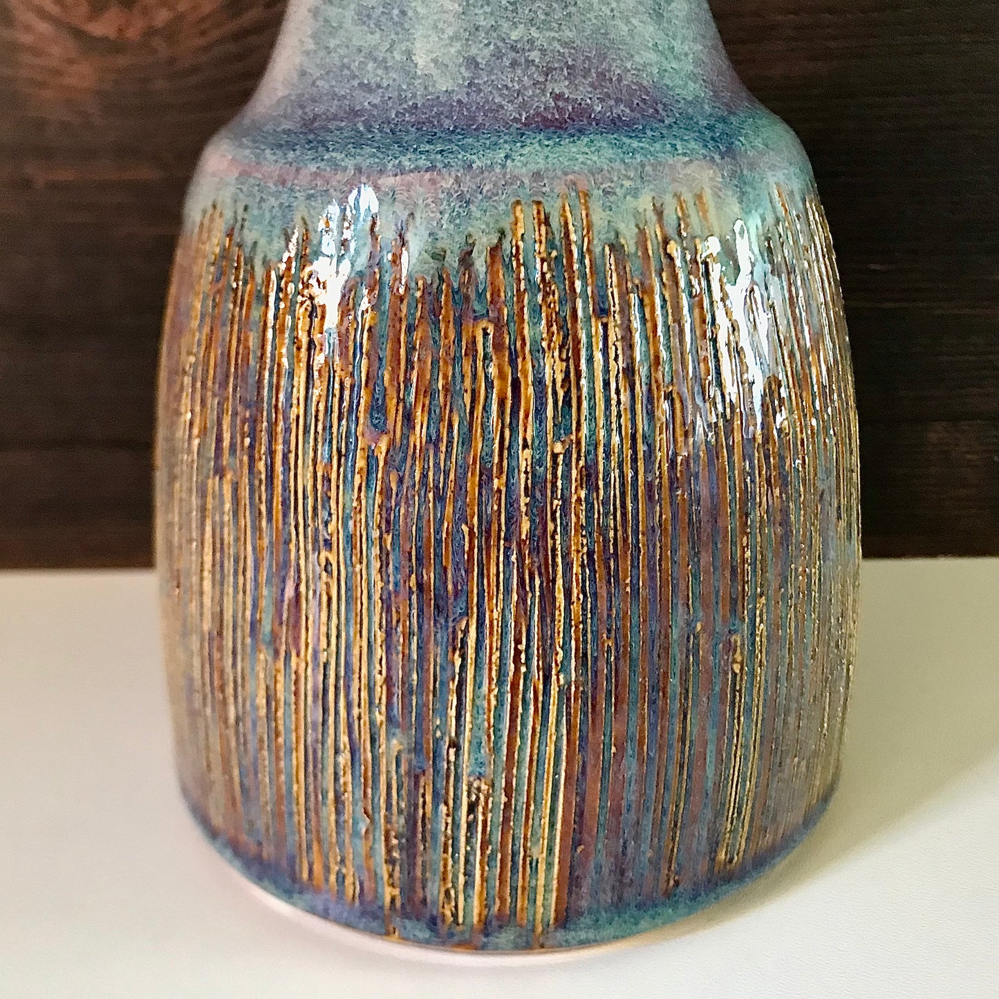 Soholm Danish Purple Manila Table Lamp Bedside Vintage Cloos 1960s 1040