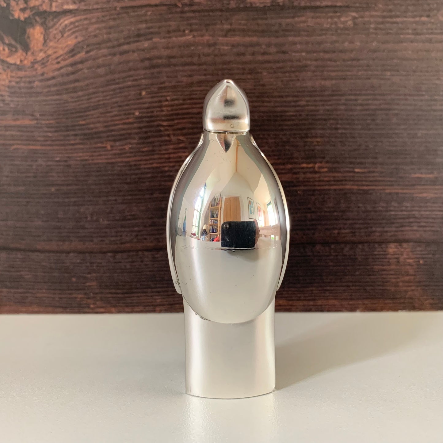 Dansk Designs Silver Penguin Paperweight Danish Swedish Home Office Work Gift Present