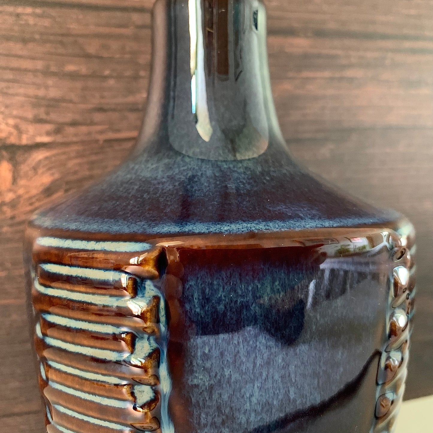 Soholm Pottery Stentoj Blue Danish Table Lamp 1960s Retro Scandinavian Light 1025
