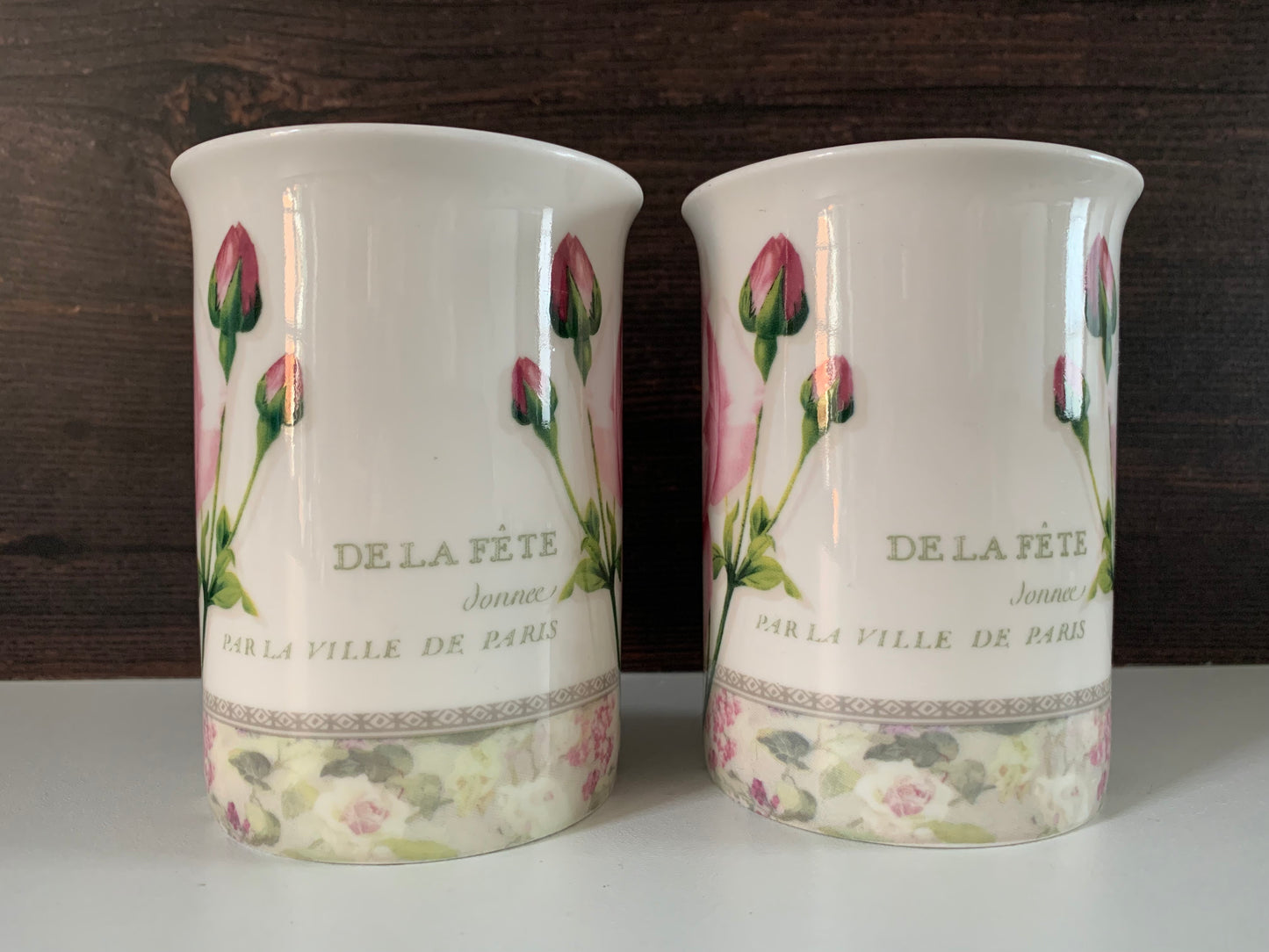 Vintage Fine Bone China Floral Cups Mugs