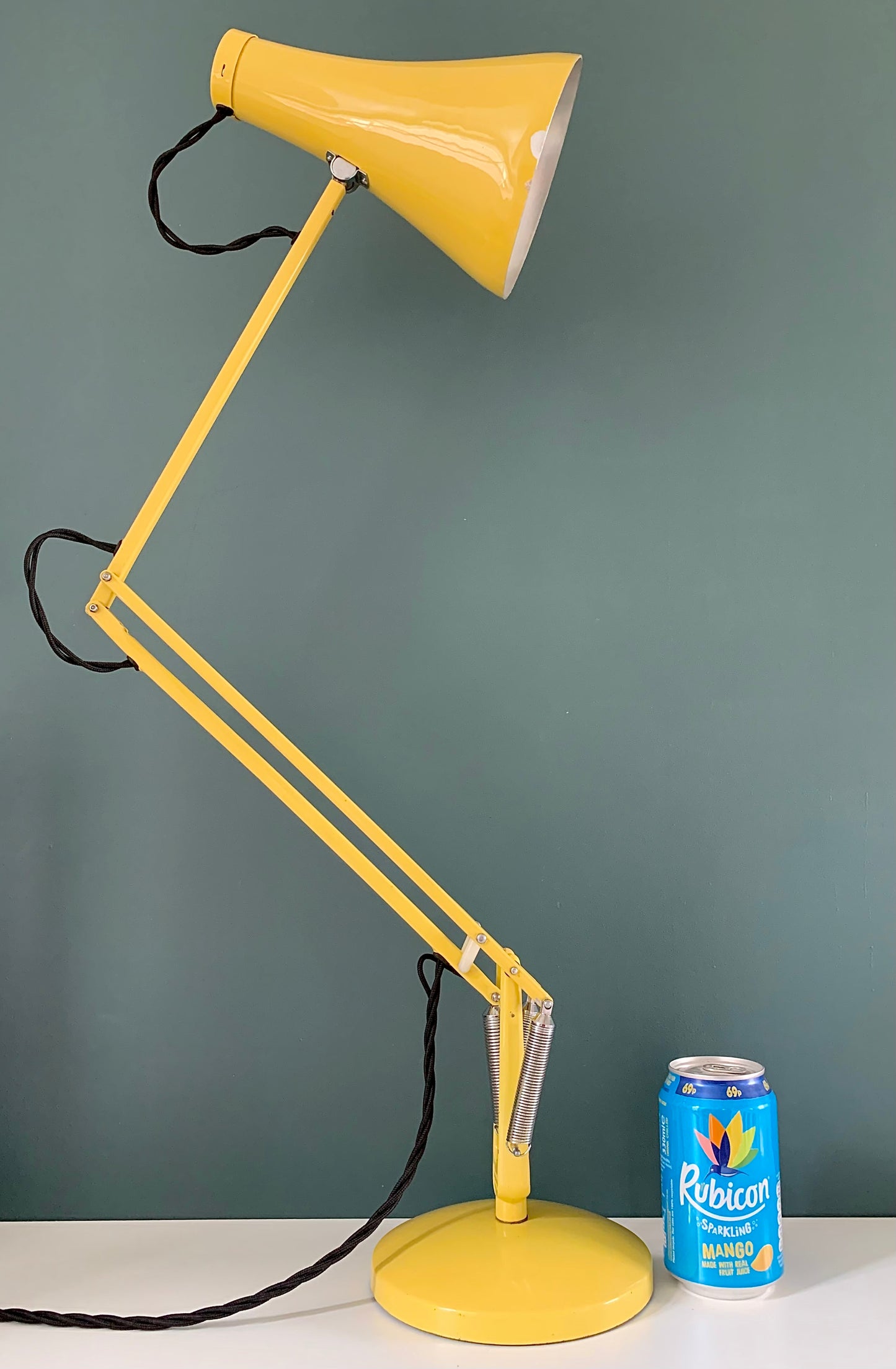 RARE Vintage Yellow Anglepoise Desk Office Lamp 1960s 1970s British Design
