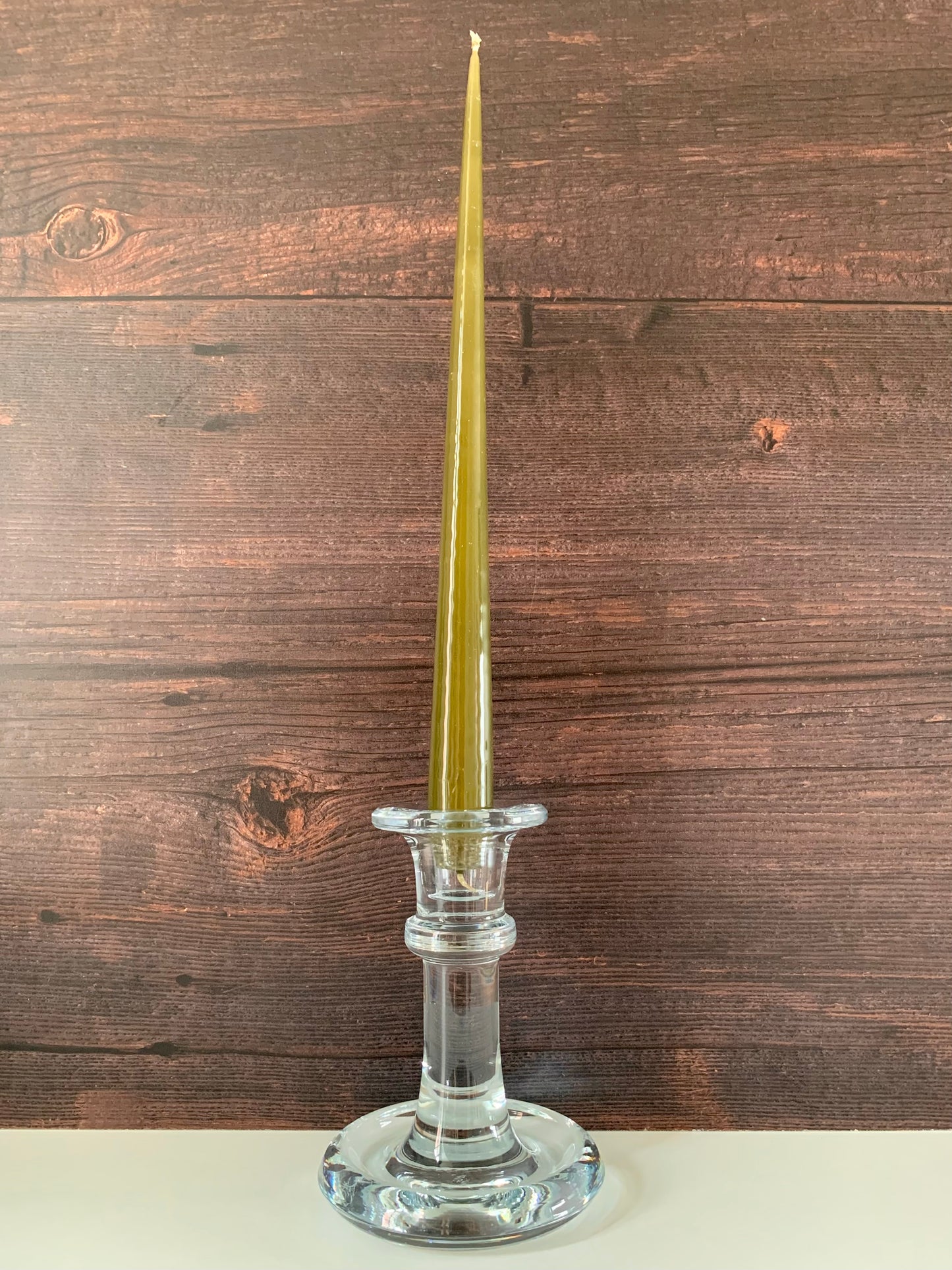 Holmegaard Amor Vintage Danish Clear Glass Candle Holder