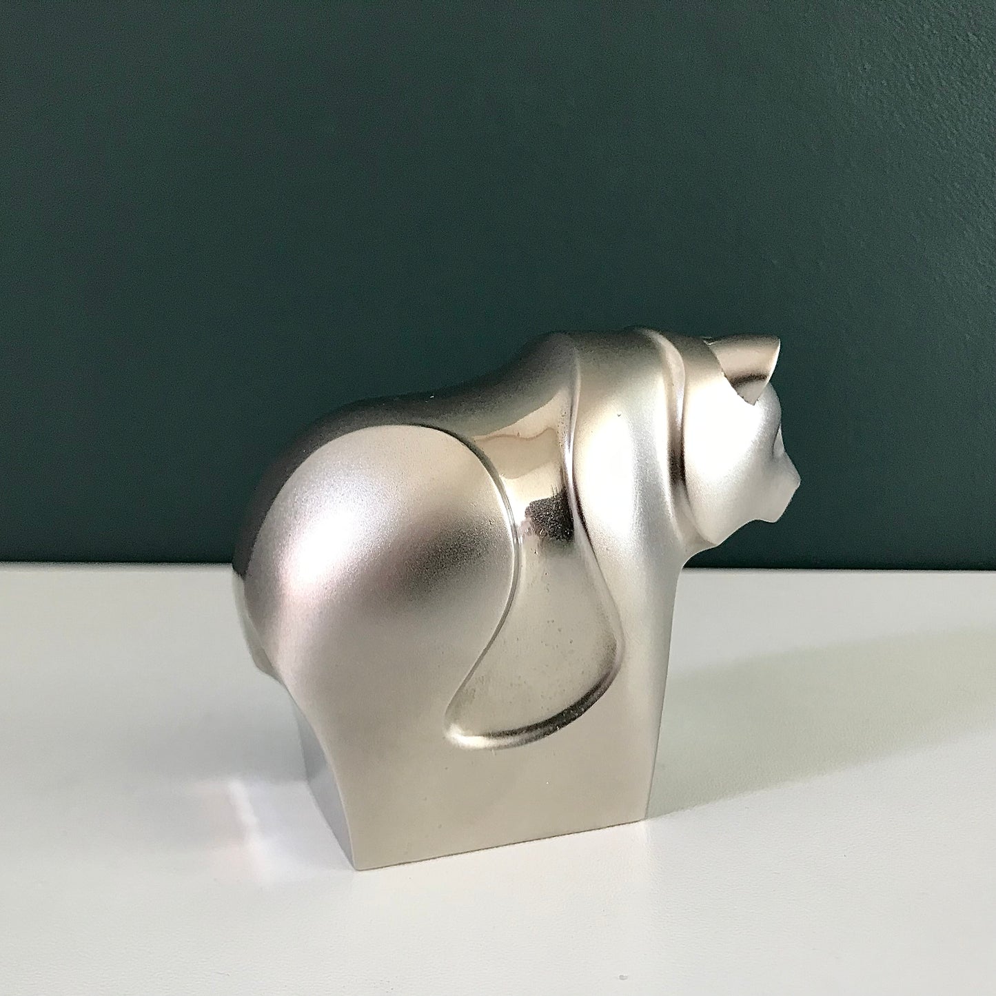 Dansk Designs Boxed Silver Panda Bear Paperweight Vintage Danish Animal Lovers Gifts Present