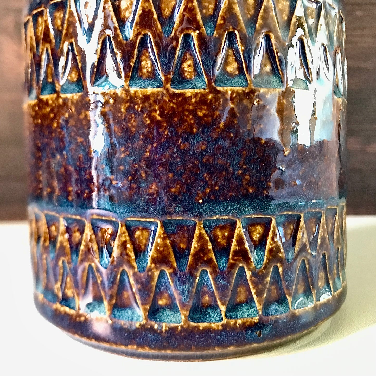 Soholm Danish Ceramic Table Lamp Vintage 1960s Retro Boho Scandi 3034 (a)