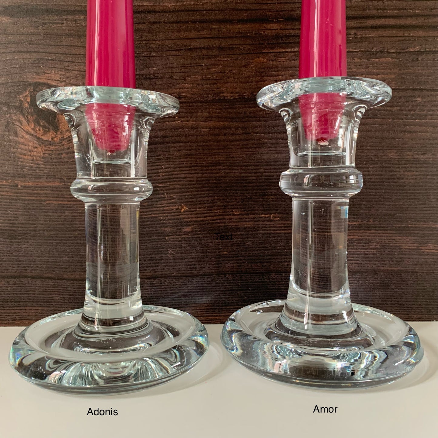 Holmegaard Adonis Vintage Danish Clear Glass Candle Holder