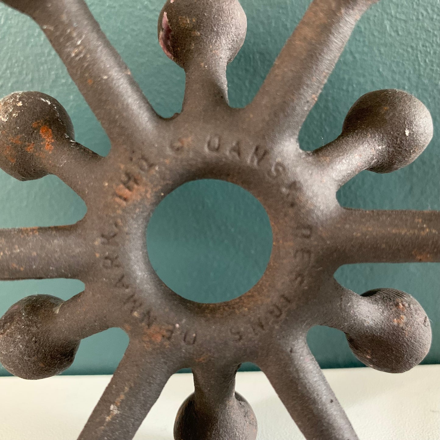 Dansk Designs Iron Atom Spider Candle Holder Quistgaard Danish Modern Brutalist