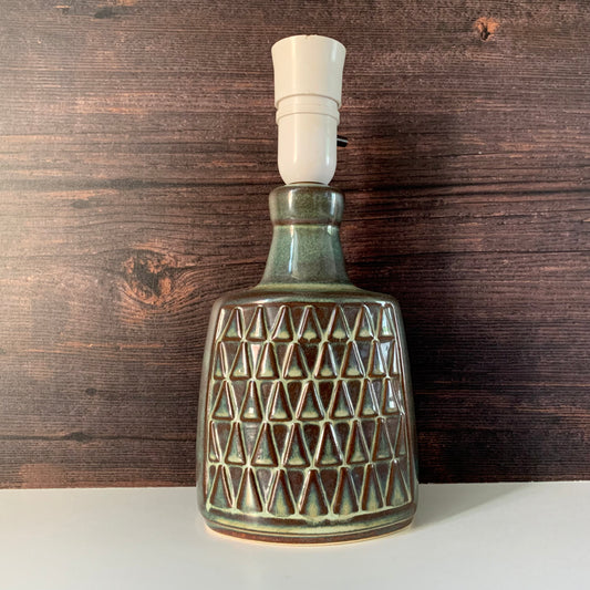 Mid Century Soholm Pottery Blue Green Danish Table Lamp 1960s Retro Scandinavian 1036