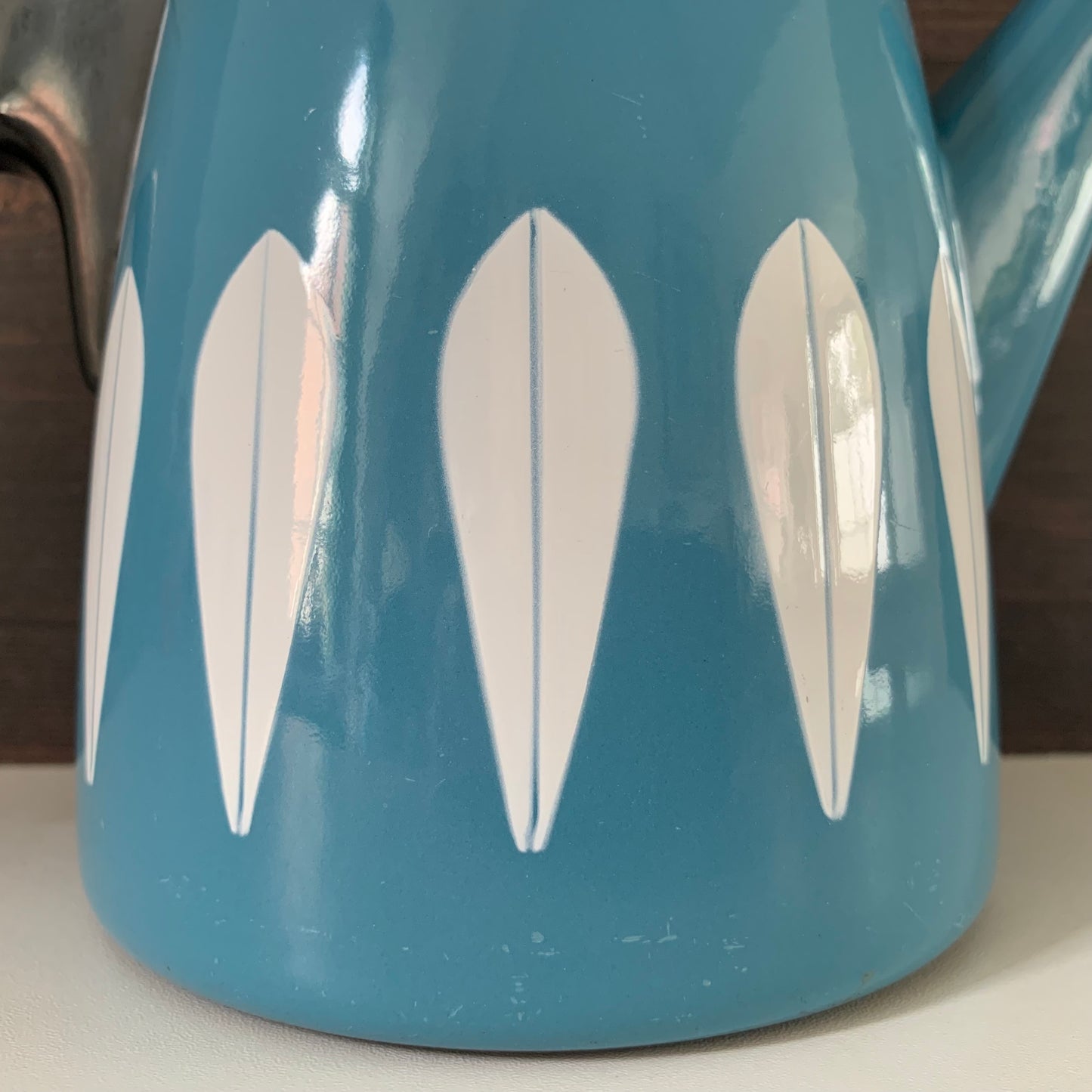 Cathrine Holm Blue Lotus Tea Coffee Pot 1960s Norwegian Scandinavian Scandi Style Design