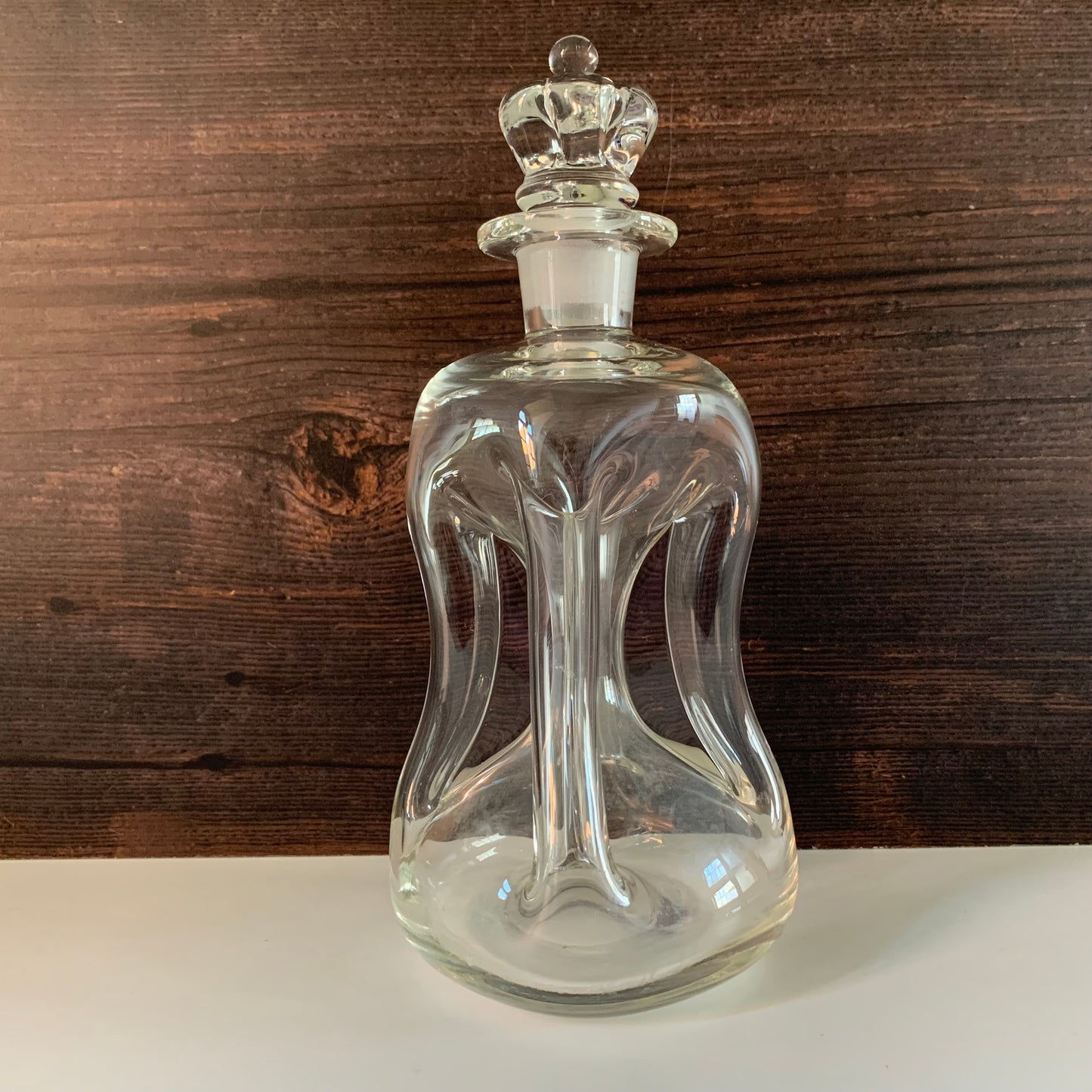Vintage Holmegaard Danish Kluk ‘King’ Glass Decanter Glug Bottle Carafe Gifts