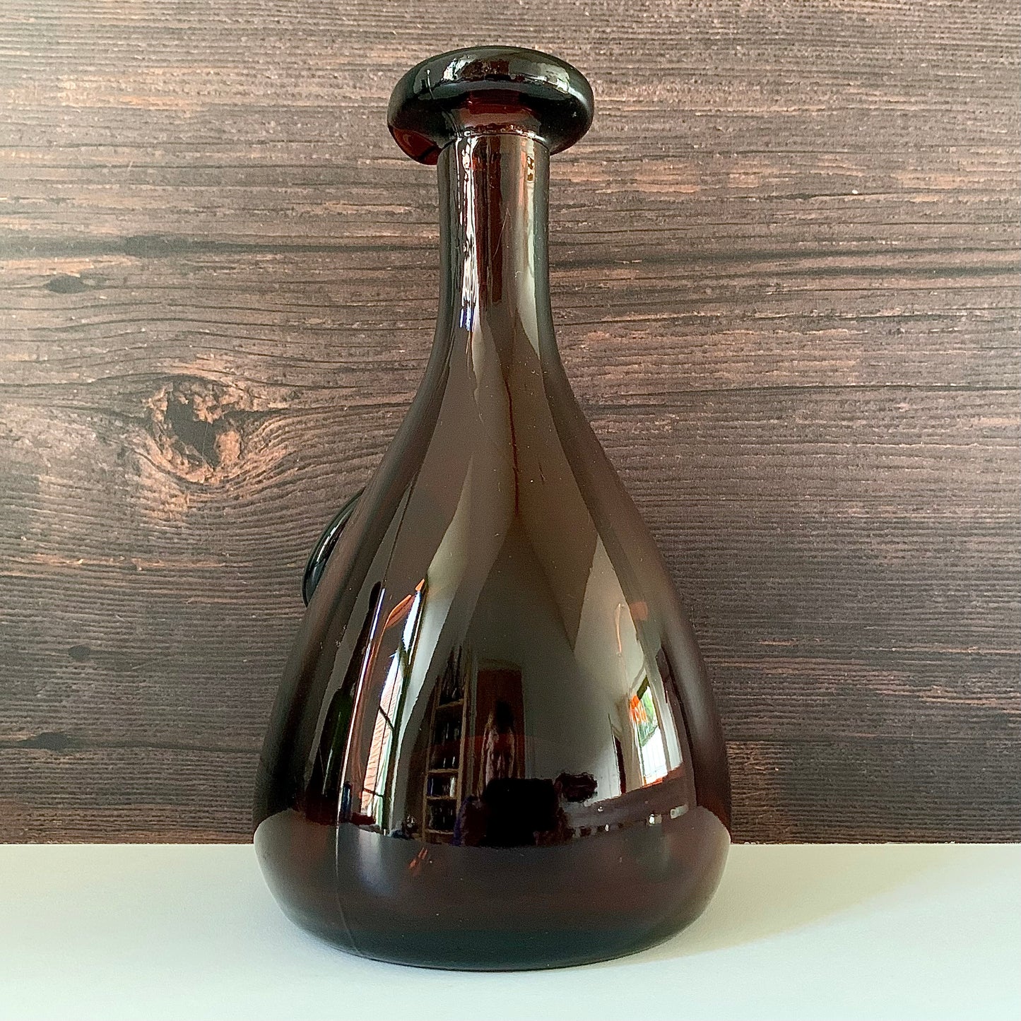 Holmegaard Amber Brown Glass Viking Decanter Carafe Bottle