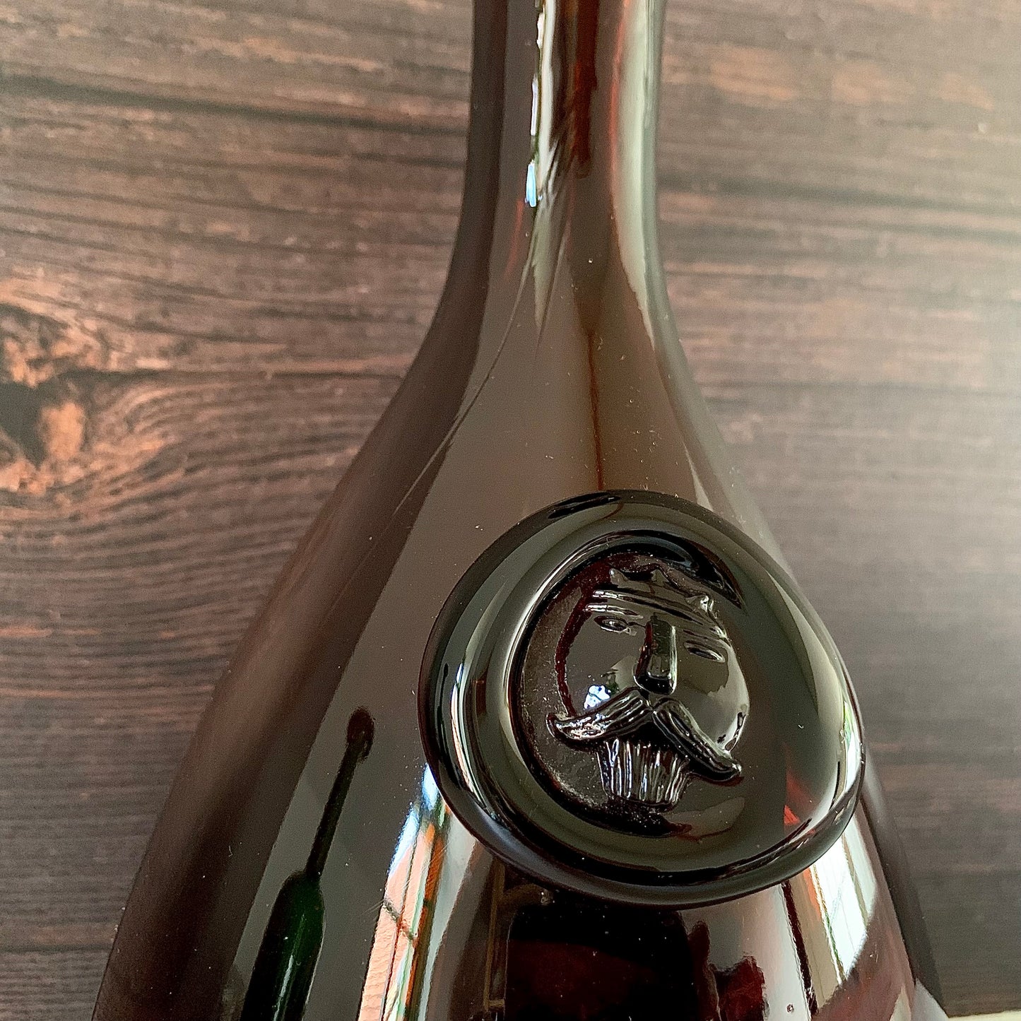 Holmegaard Amber Brown Glass Viking Decanter Carafe Bottle