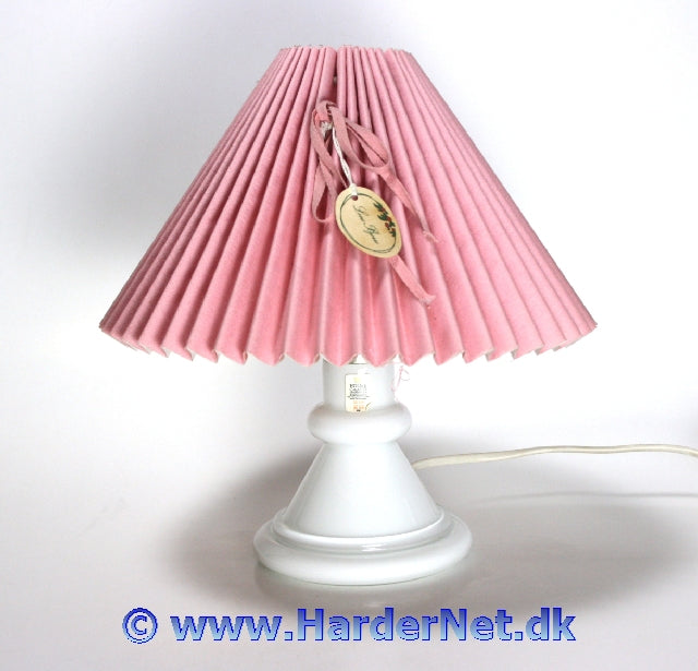 Vintage Holmegaard Royal Copenhagen Carine Danish White Glass Table Lamp