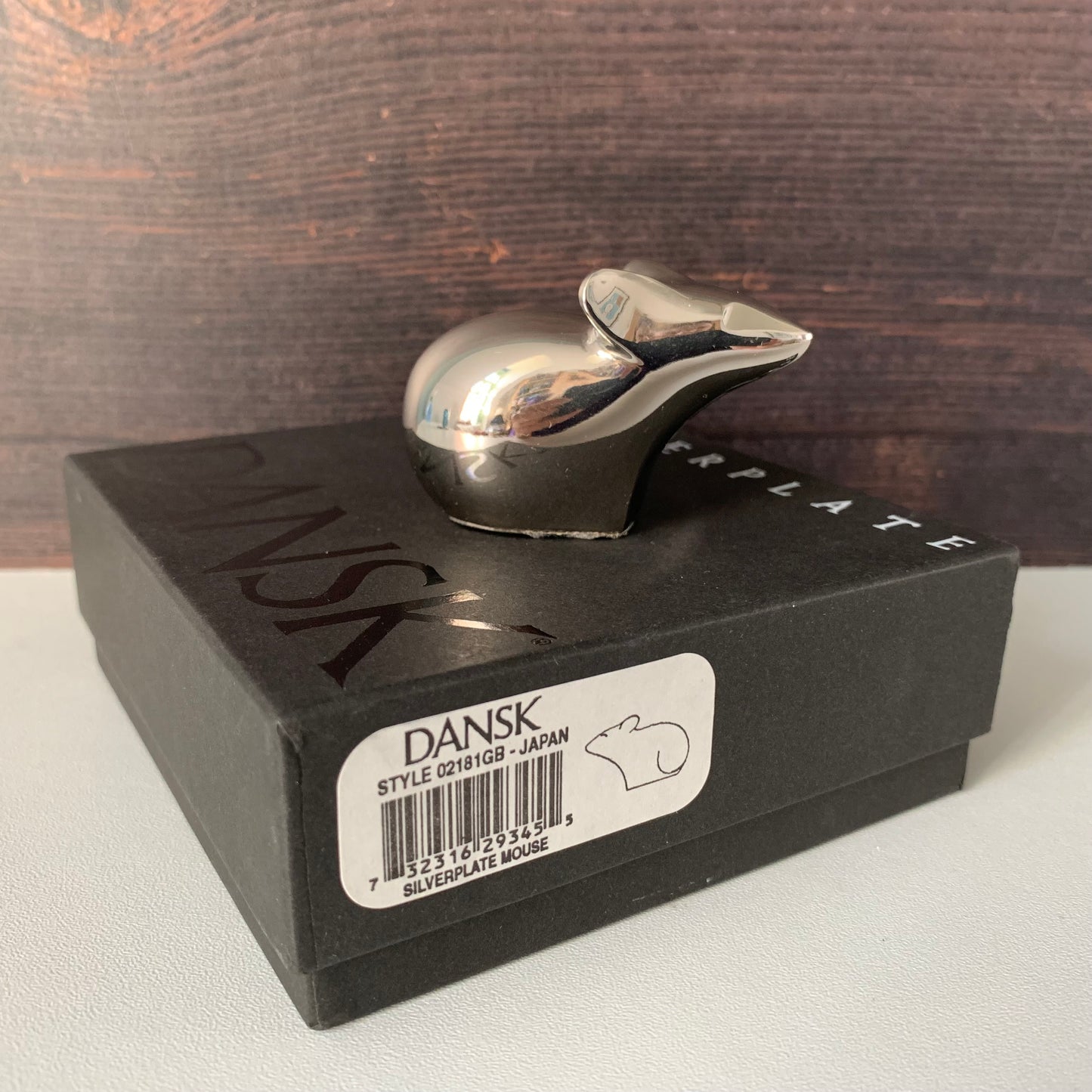Dansk Designs Silver Plated Mouse Paperweight Danish Swedish Gifts Presents