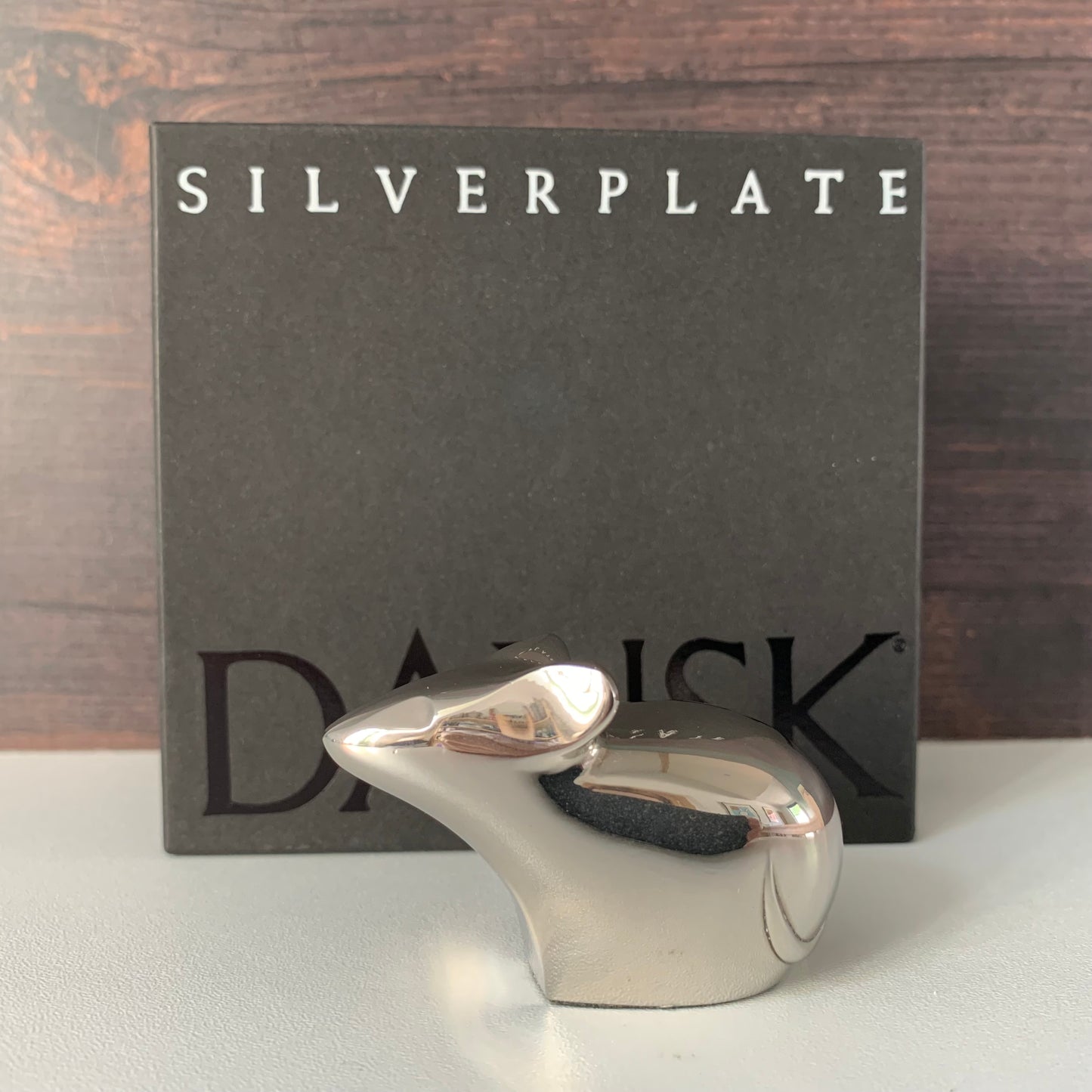 Dansk Designs Silver Plated Mouse Paperweight Danish Swedish Gifts Presents