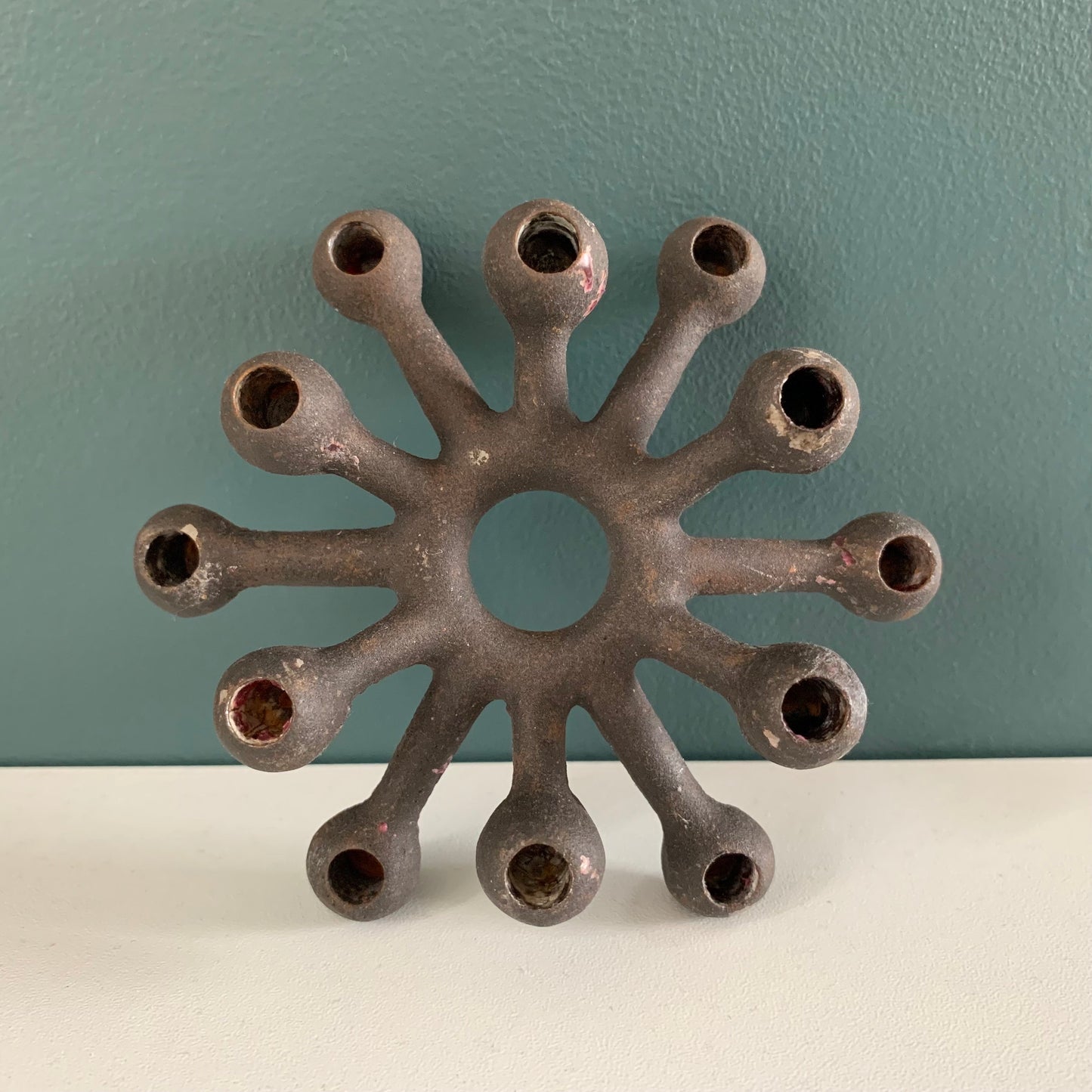 Dansk Designs Iron Atom Spider Candle Holder Quistgaard Danish Modern Brutalist