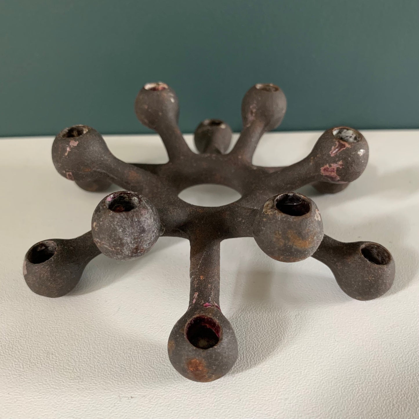Dansk Designs Iron Atom Spider Candle Holder Quistgaard Danish Modern Brutalist