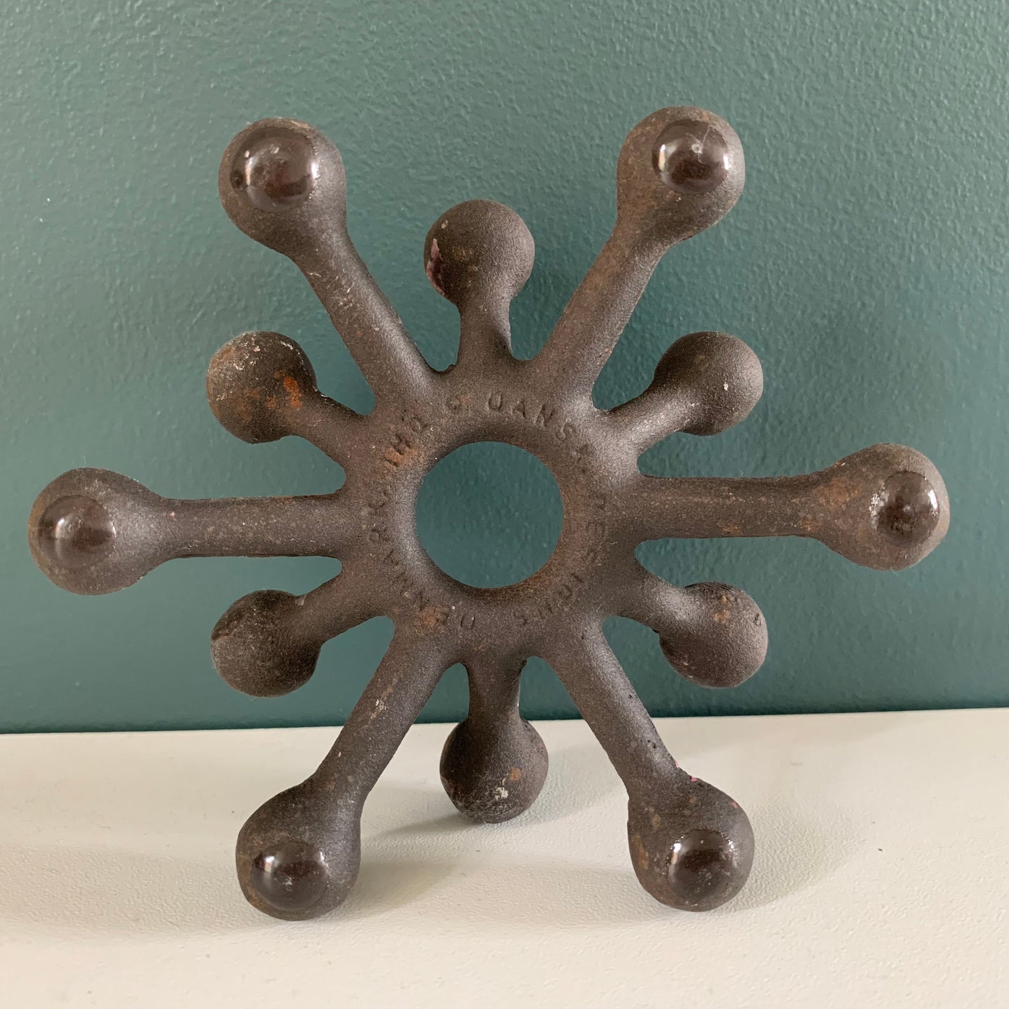 Dansk Designs Iron Atom Spider Candle Holder Quistgaard Danish Modern Brutalist