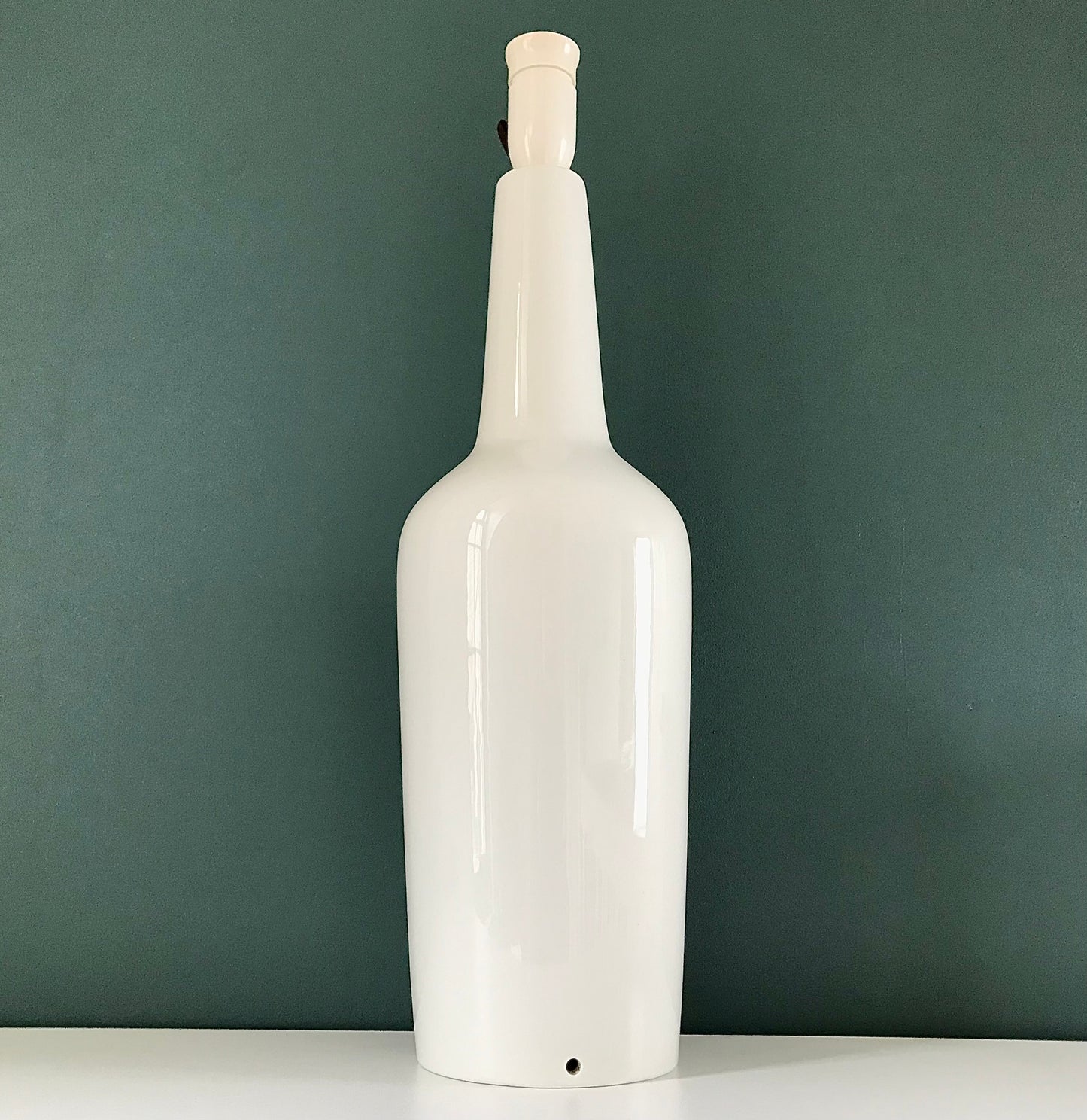 HUGE Royal Copenhagen Danish Fog & Morup White Porcelain Table Lamp 1960s 7166