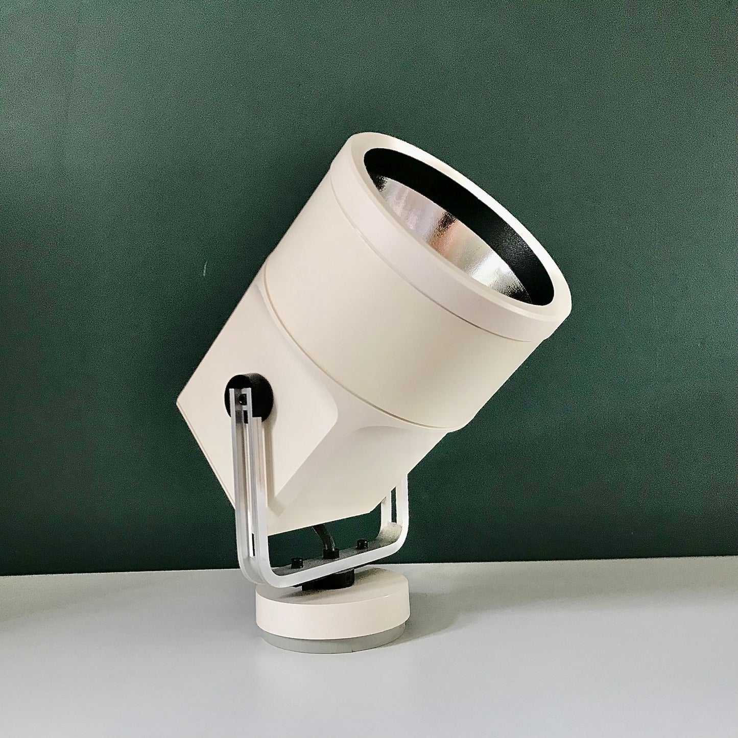 Louis Poulsen Danish White Unispot Storebror Spotlight Wall Lamp Sconce Industrial 1970s Retro Table Light