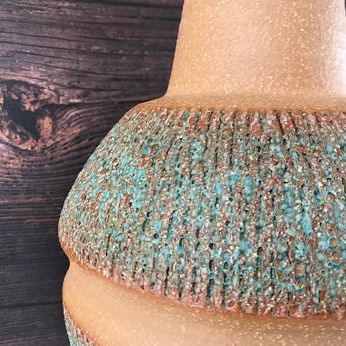Soholm Danish Sea Green Ceramic Table Lamp 1960s Scandi 3072