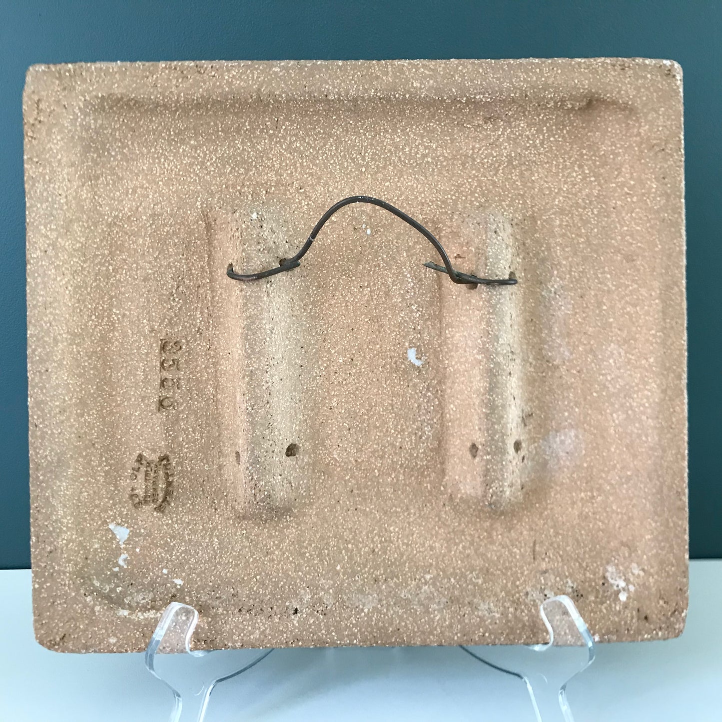 Soholm Pottery Danish Ceramic Wall Relief Turquoise Retro Vintage 1960s 1970s