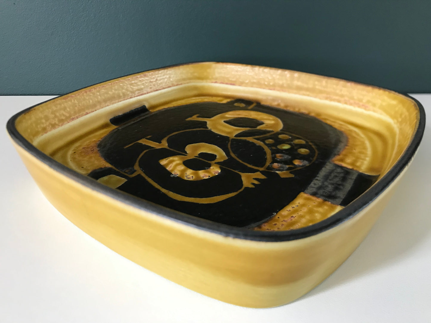Royal Copenhagen Baca Danish Apple Yellow Serving Dish Joanne Gerber Scandinavian Pottery
