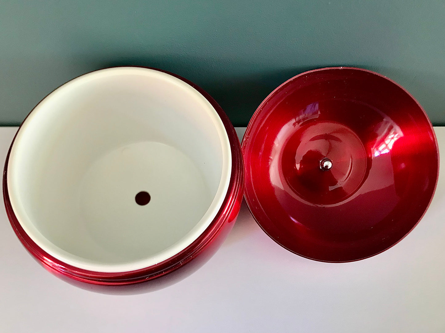 Daydream Australia Candy Apple Red Ice Bucket Kitsch 1960s Vintage Retro Barware Atomic Mens Fathers Gifts Presents