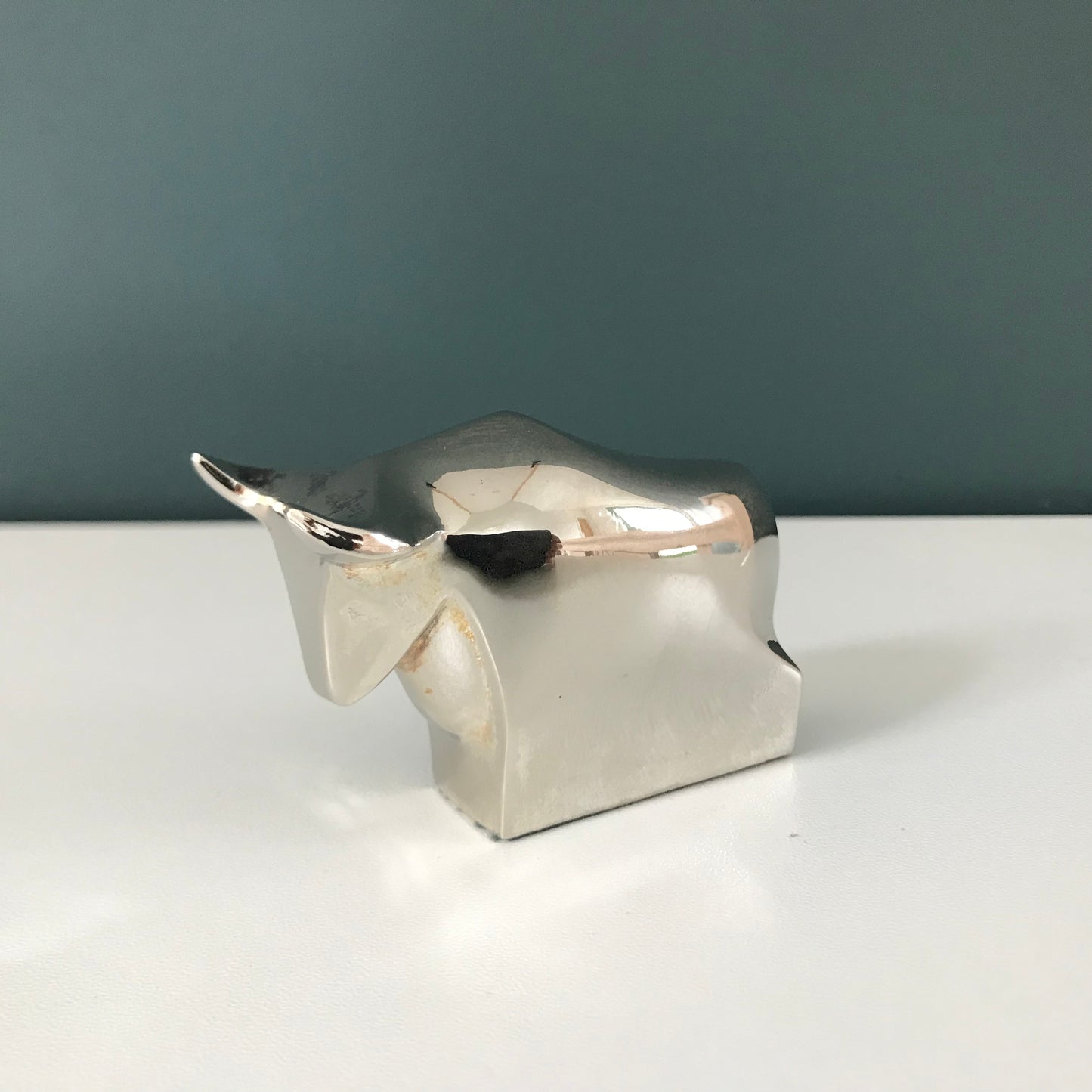 Dansk Designs Bull Paperweight Silver Danish Swedish Style Office Work Gifts Presents